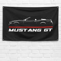 Mustang GT Convertible 2013 3x5 ft Flag Garage Wall Decor Birthday Gift Banner