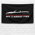 M4 Cabrio F83 2013-2020 3x5 ft Flag Garage Wall Decor Birthday Gift Banner