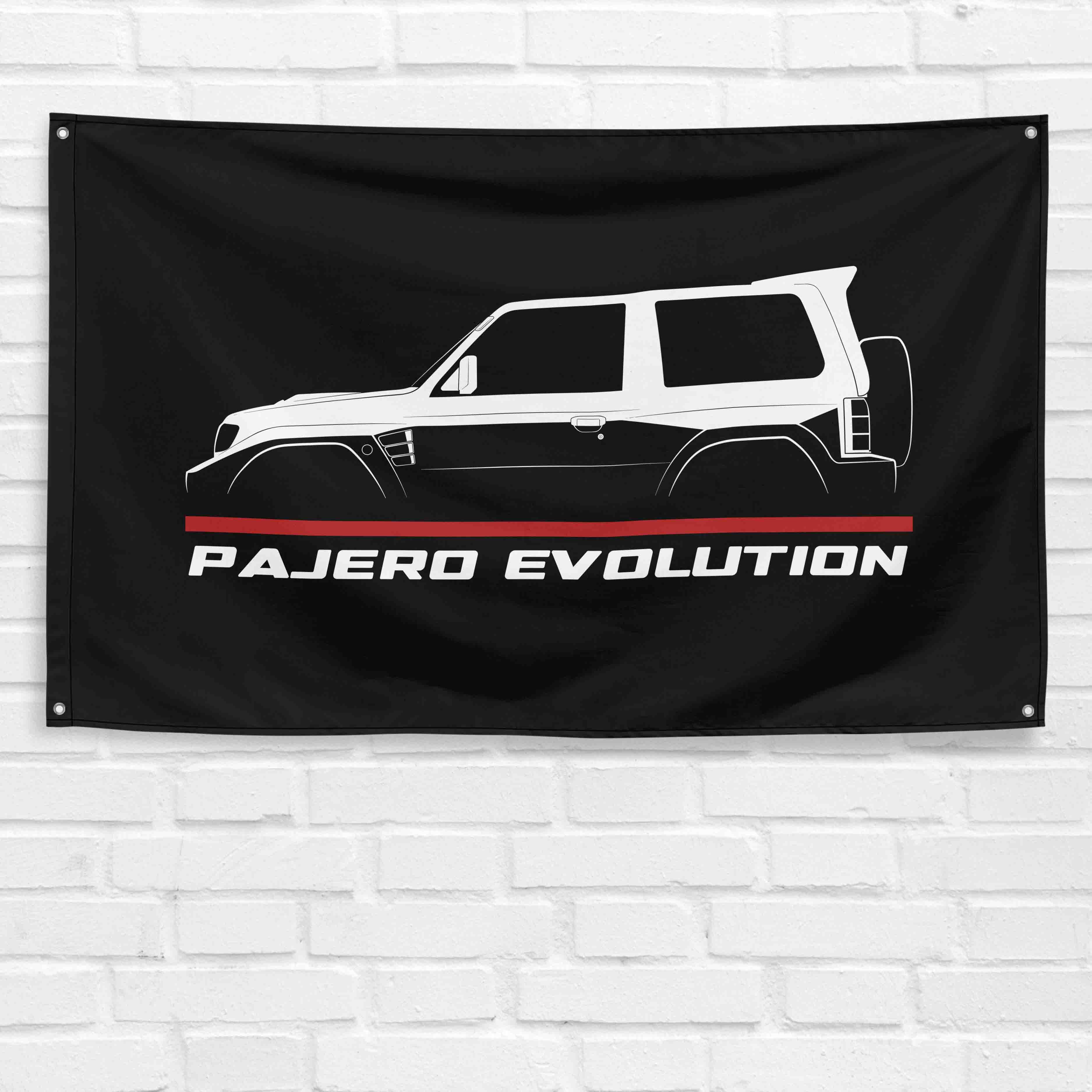 Pajero Evolution 1997-1999 3x5 ft Flag Garage Wall Decor Birthday Gift Banner