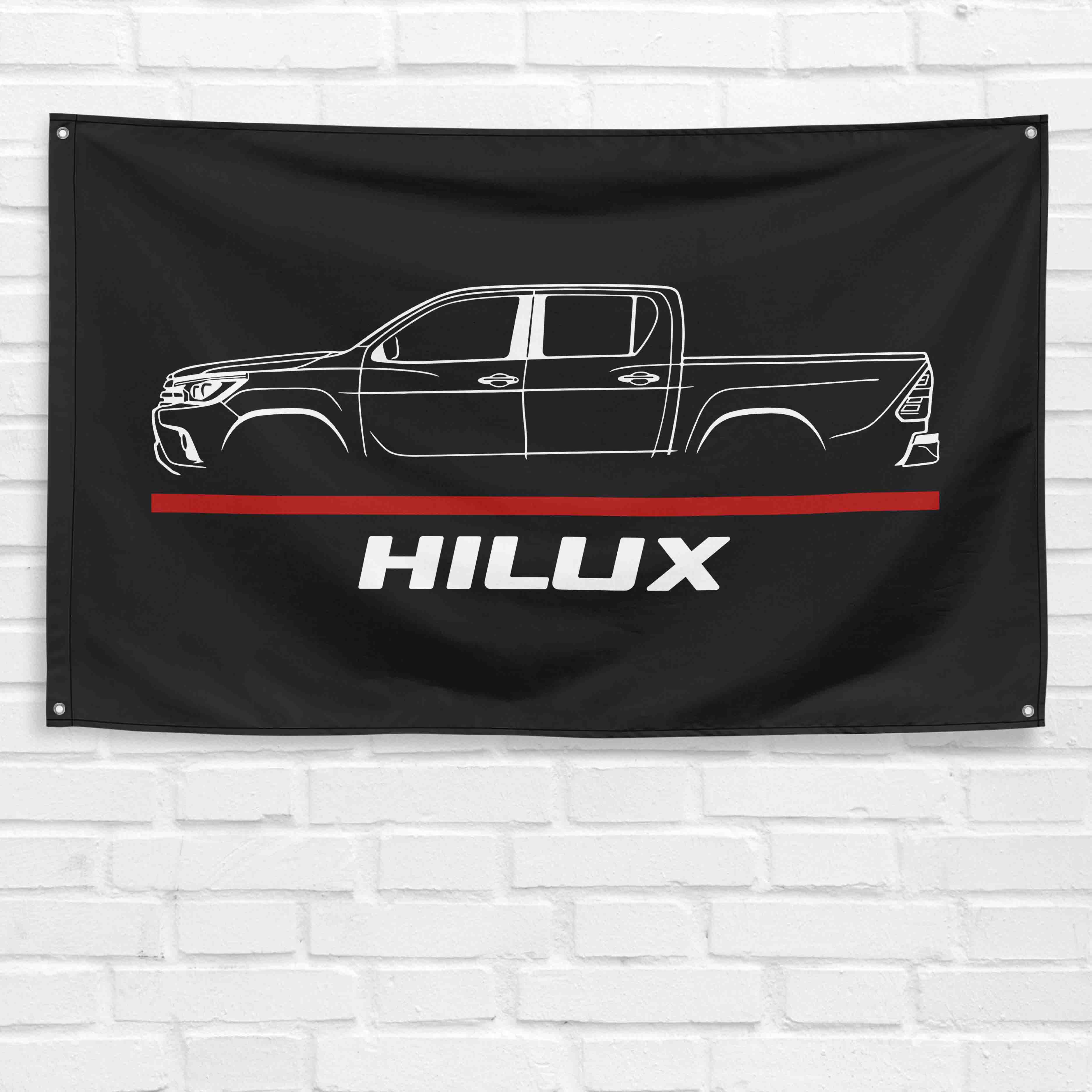 Hilux 2019 Truck 3x5 ft Flag Garage Wall Decor Birthday Gift Banner