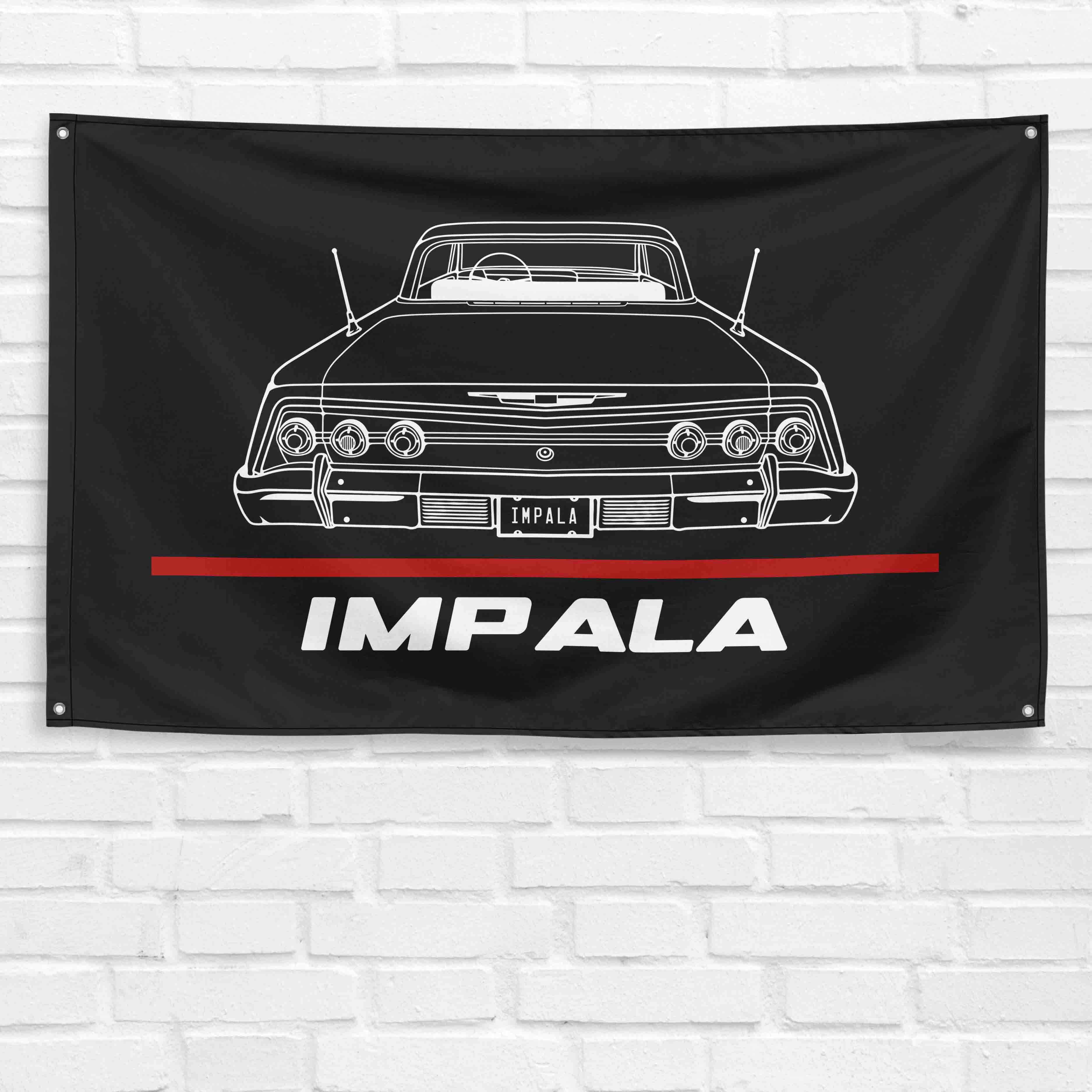 Impala 1962 3x5 ft Flag Garage Wall Decor Birthday Gift Banner
