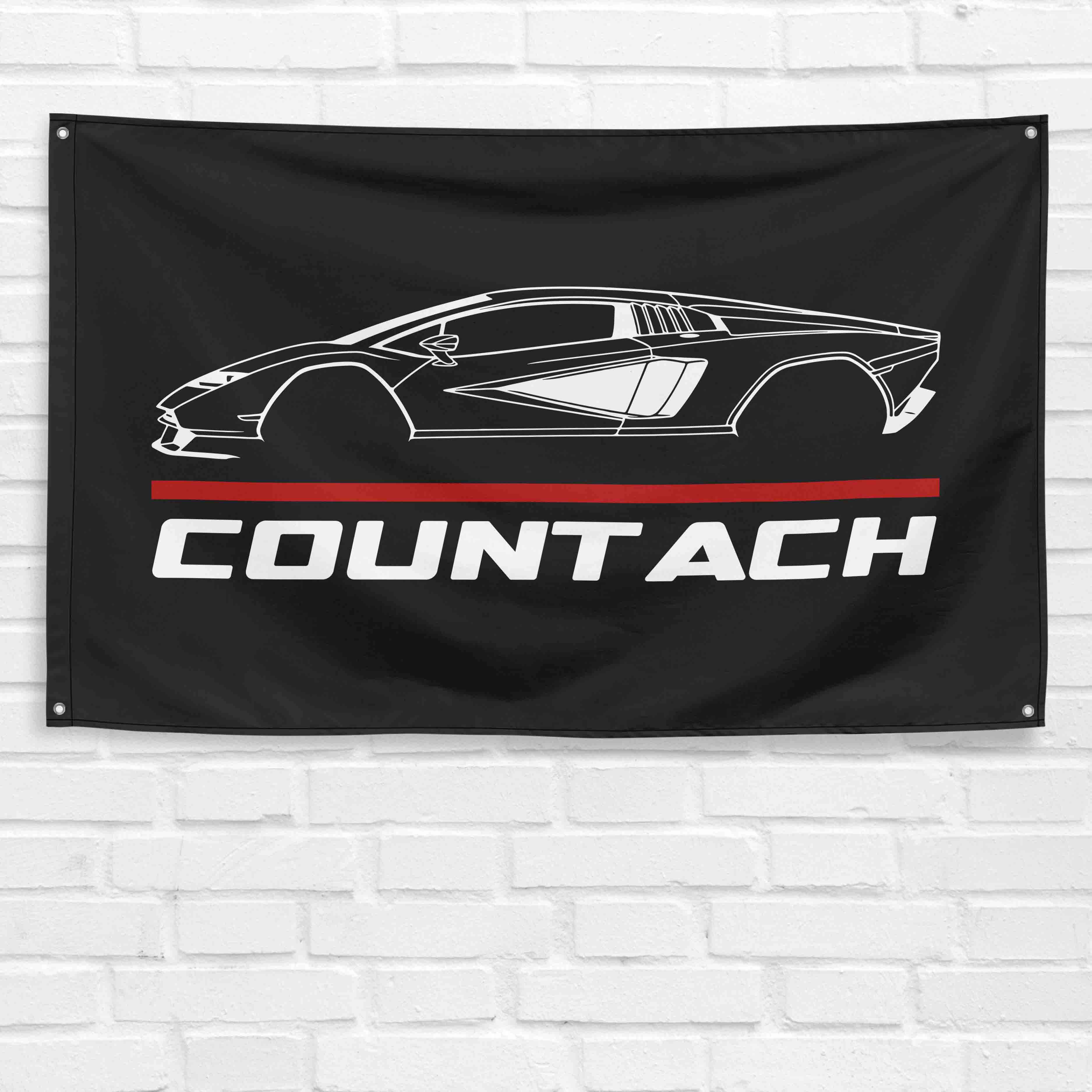 Countach 2022 3x5 ft Flag Garage Wall Decor Birthday Gift Banner