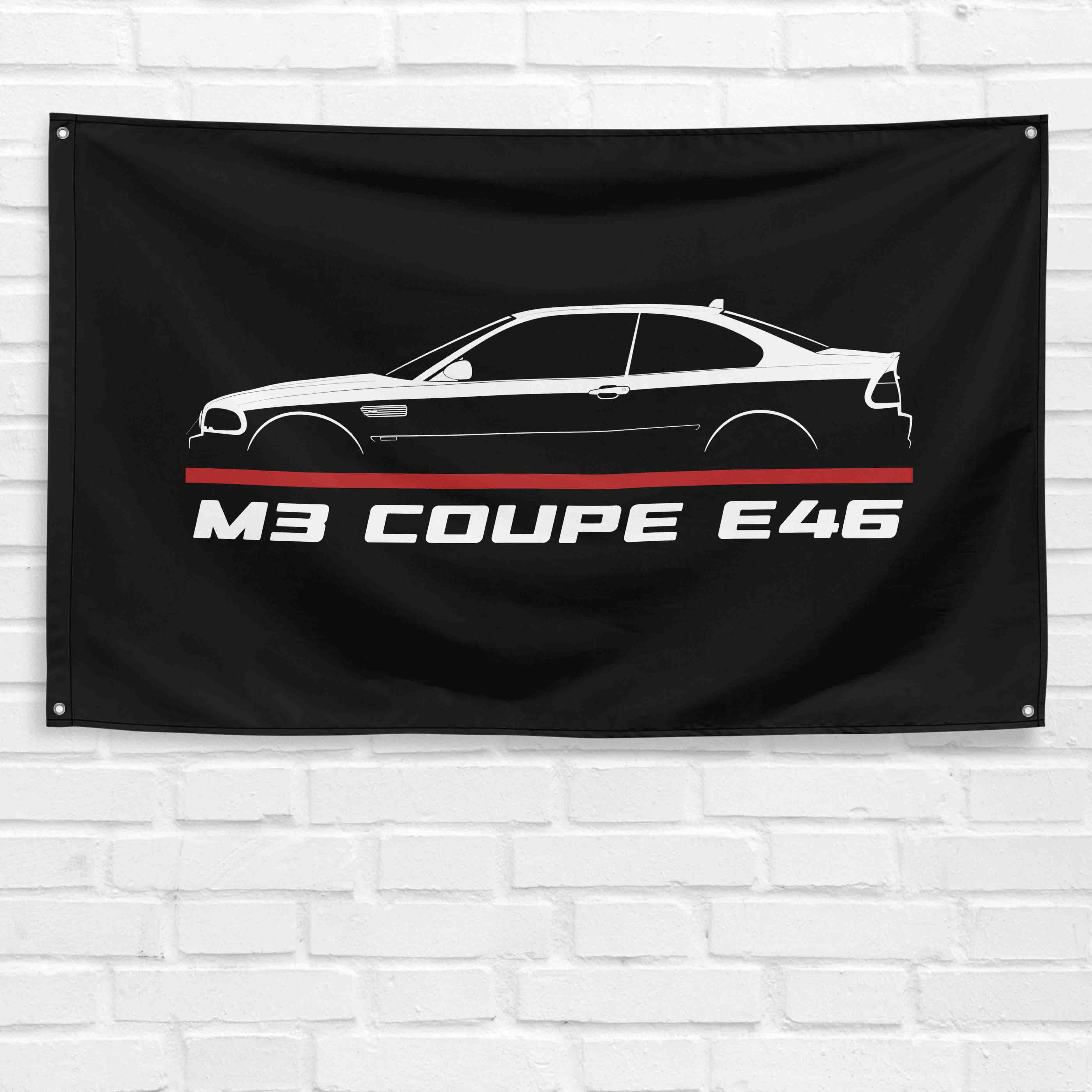 M3 Coupe E46 2000-2007 3x5 ft Flag Garage Wall Decor Birthday Gift Banner