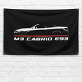M3 Cabrio E93 2008-2013 3x5 ft Flag Garage Wall Decor Birthday Gift Banner