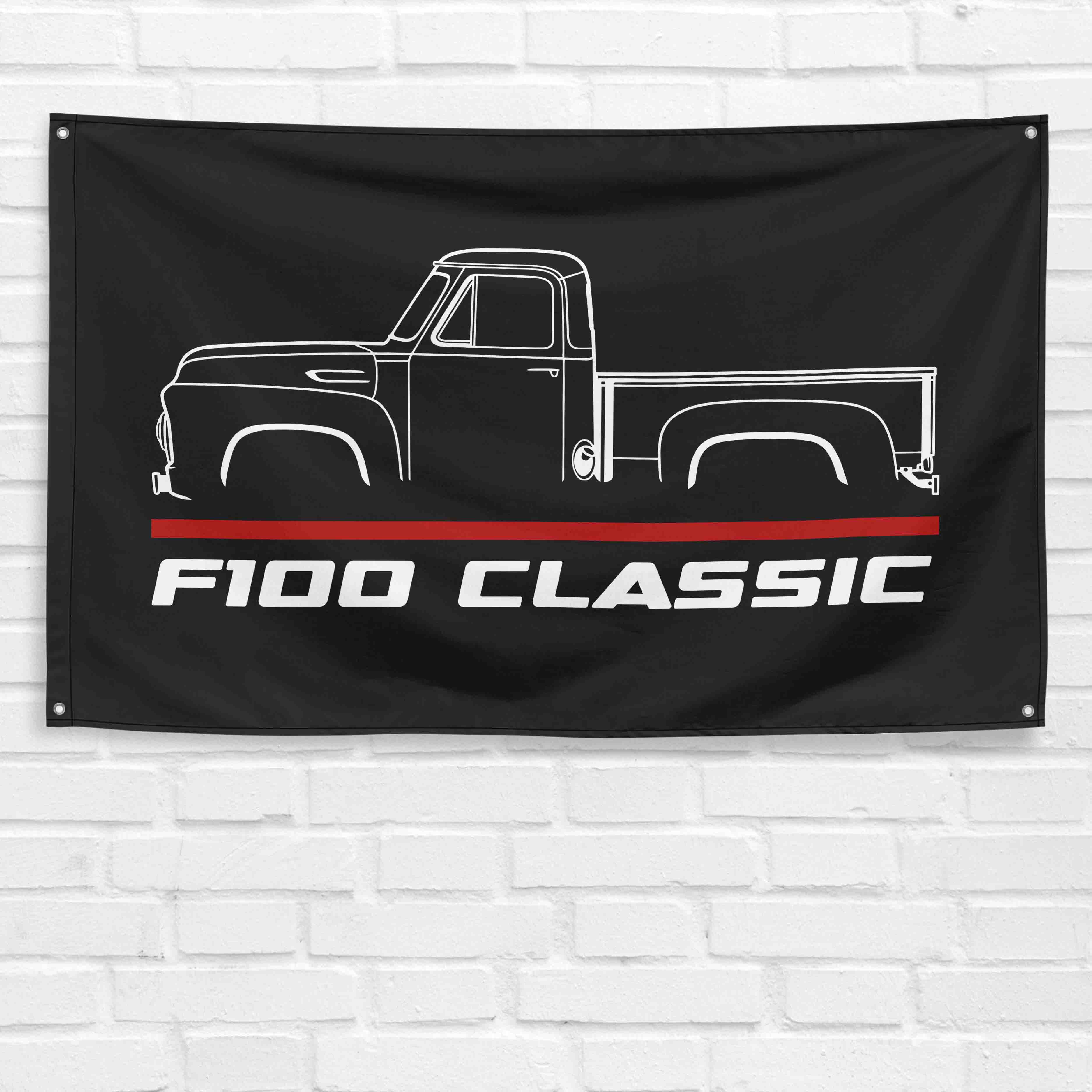 F100 Classic Truck 1953 3x5 ft Flag Garage Wall Decor Birthday Gift Banner