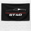 GT40 1964-1969 3x5 ft Flag Garage Wall Decor Birthday Gift Banner