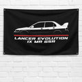 Lancer Evolution IX MR GSR 2005-2007 3x5 ft Flag Garage Wall Decor Banner