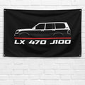 LX 470 J100 1999-2007 3x5 ft Flag Garage Wall Decor Birthday Gift Banner