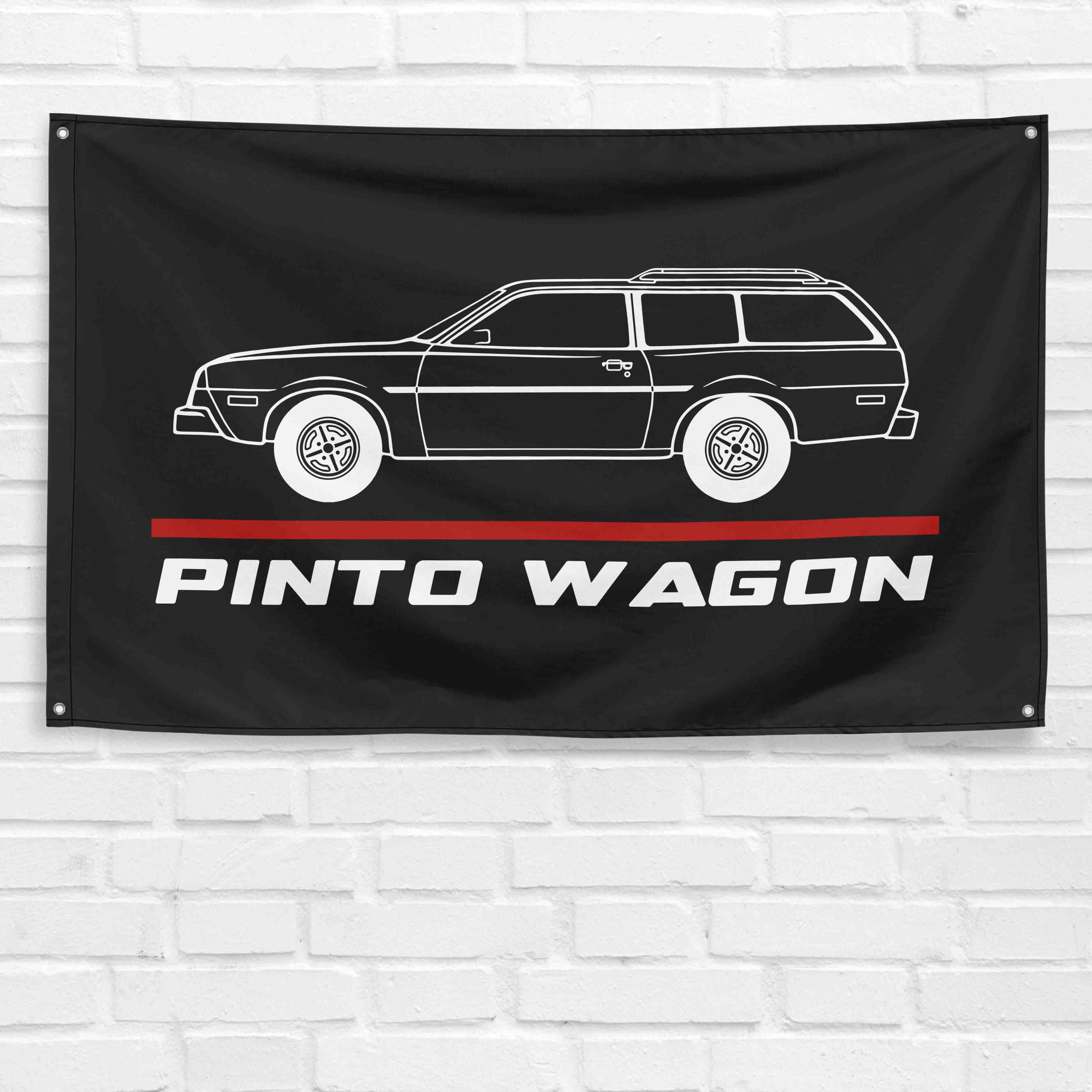 Pinto Wagon 3x5 ft Flag Garage Wall Decor Birthday Gift Banner