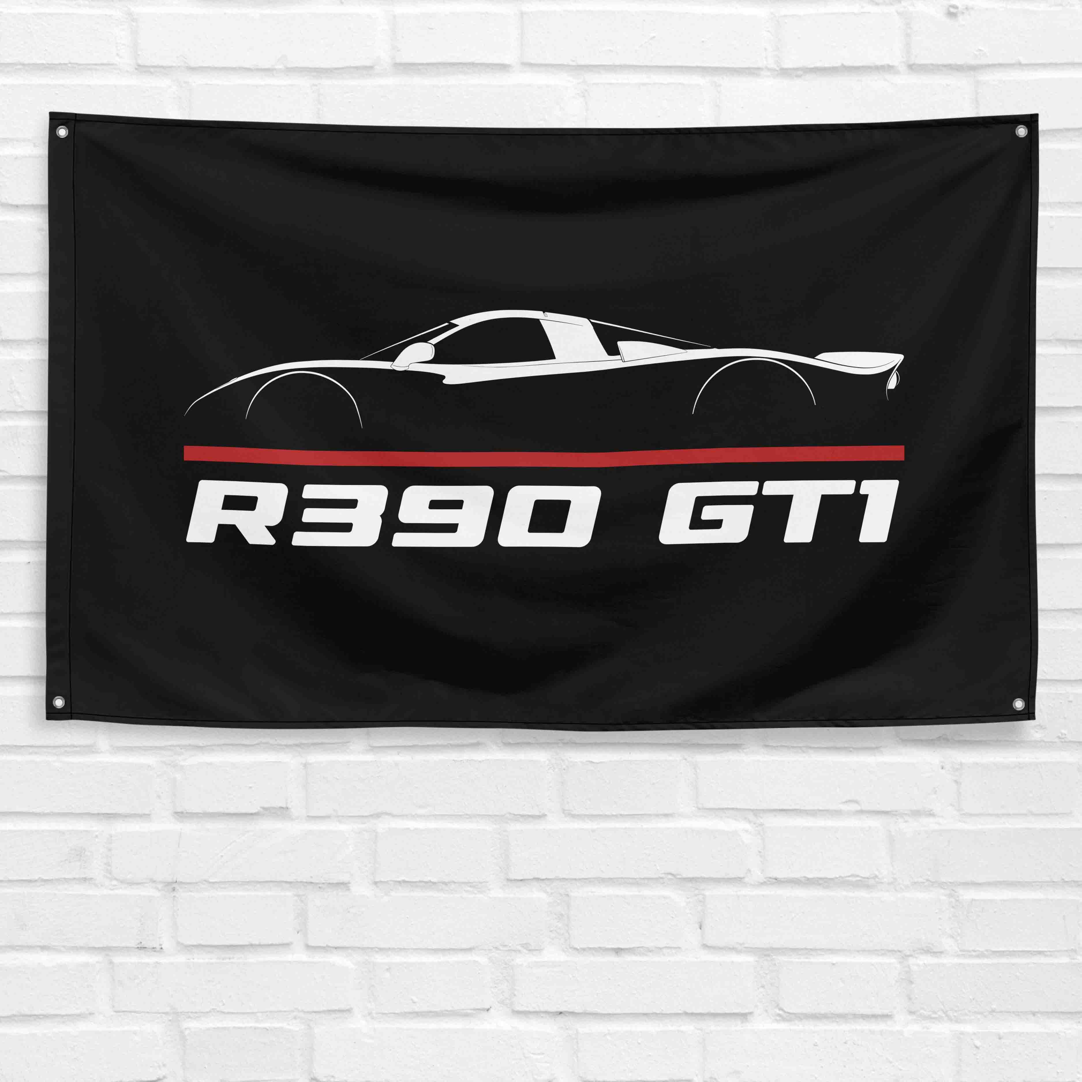 R390 GT1 1998 3x5 ft Flag Garage Wall Decor Birthday Gift Banner