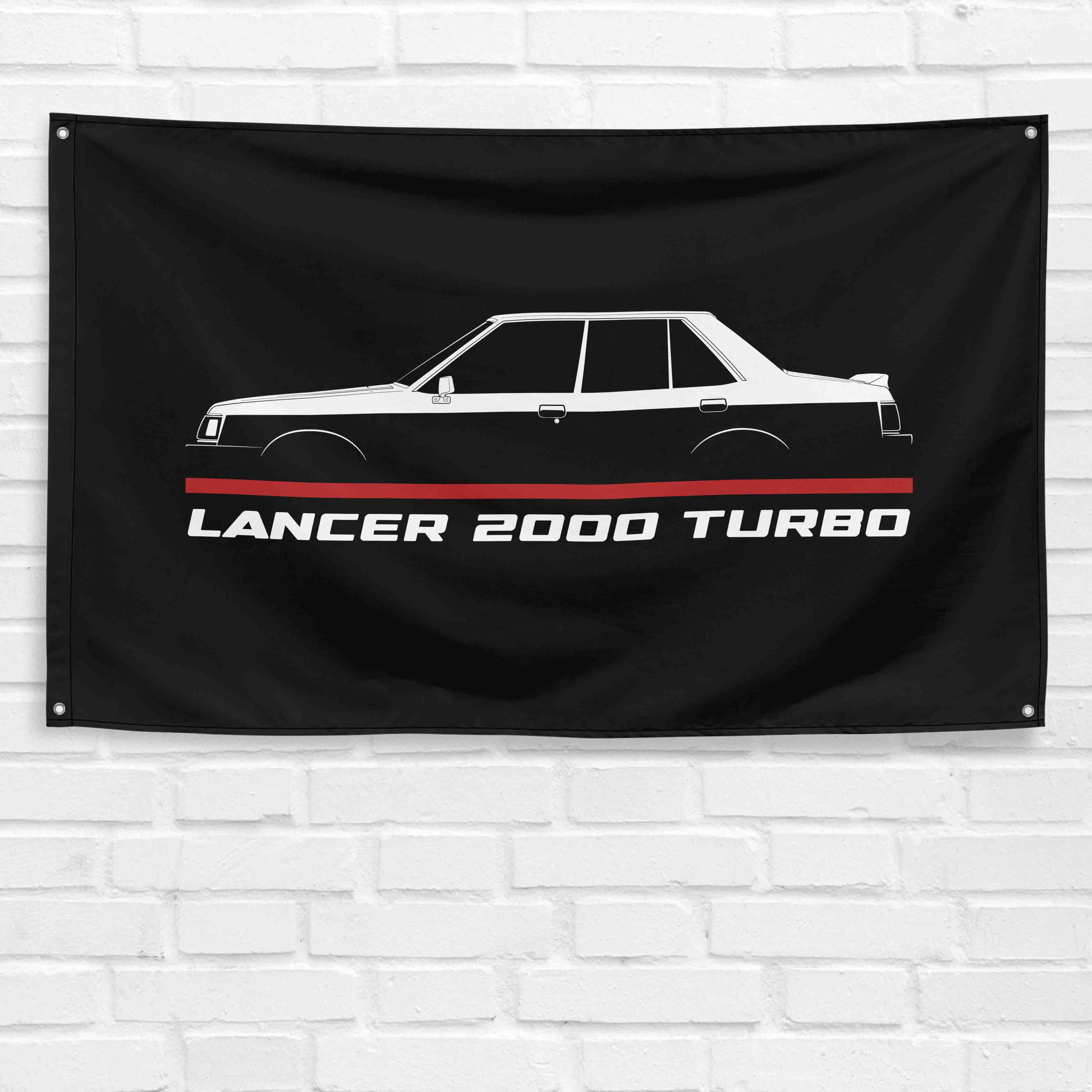 Lancer 2000 Turbo 1981-1987 3x5 ft Flag Garage Wall Decor Birthday Gift Banner