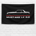 Mustang LX 5.0 1987-1993 3x5 ft Flag Garage Wall Decor Birthday Gift Banner