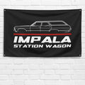 Impala Station Wagon 1967 3x5 ft Flag Garage Wall Decor Birthday Gift Banner