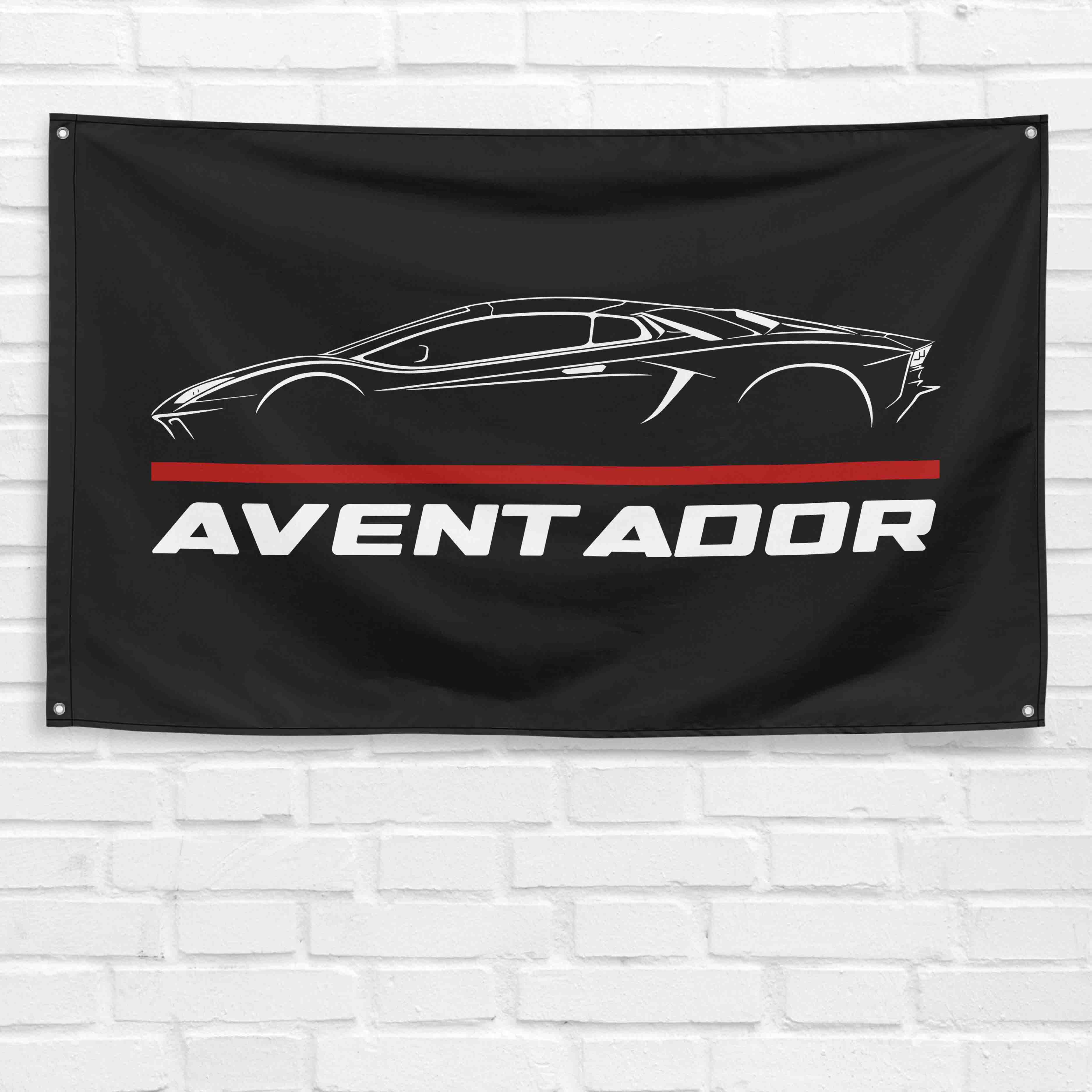Aventador 3x5 ft Flag Garage Wall Decor Birthday Gift Banner