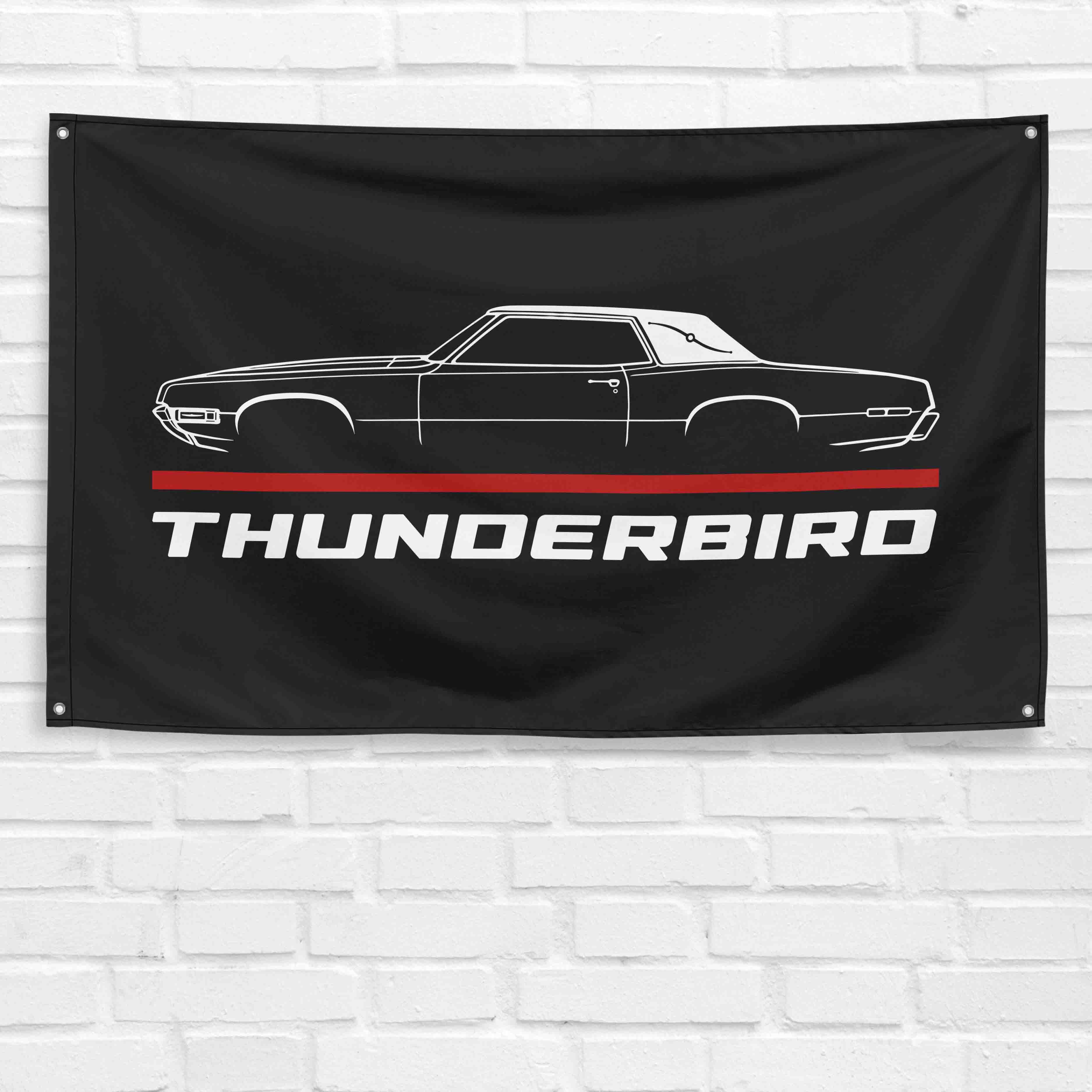 Thunderbird T-Bird 1968 3x5 ft Flag Garage Wall Decor Birthday Gift Banner
