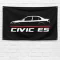 Civic ES 2001-2005 3x5 ft Flag Garage Wall Decor Birthday Gift Banner