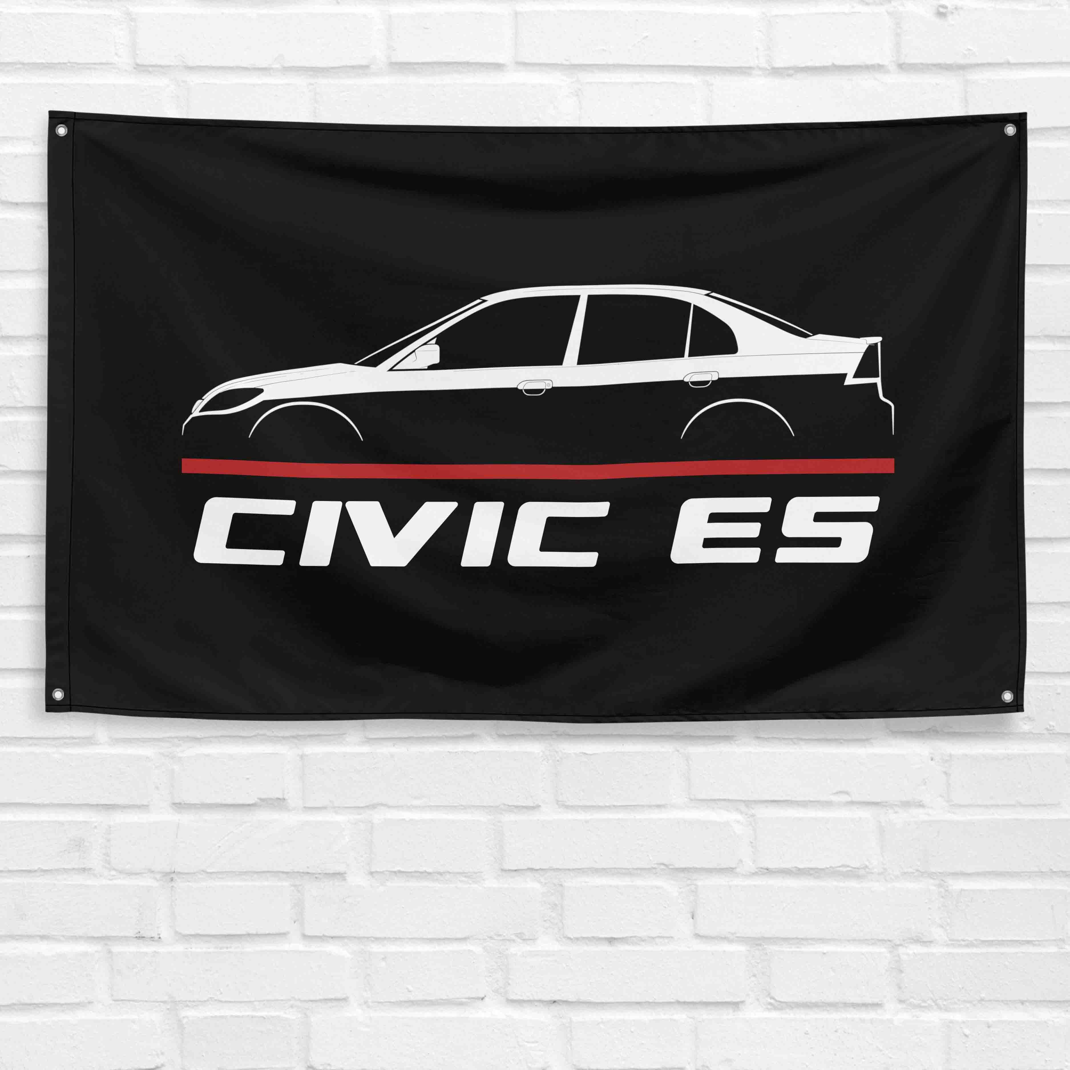 Civic ES 2001-2005 3x5 ft Flag Garage Wall Decor Birthday Gift Banner