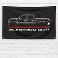 Silverado 1500 Truck 2010 3x5 ft Flag Garage Wall Decor Birthday Gift Banner