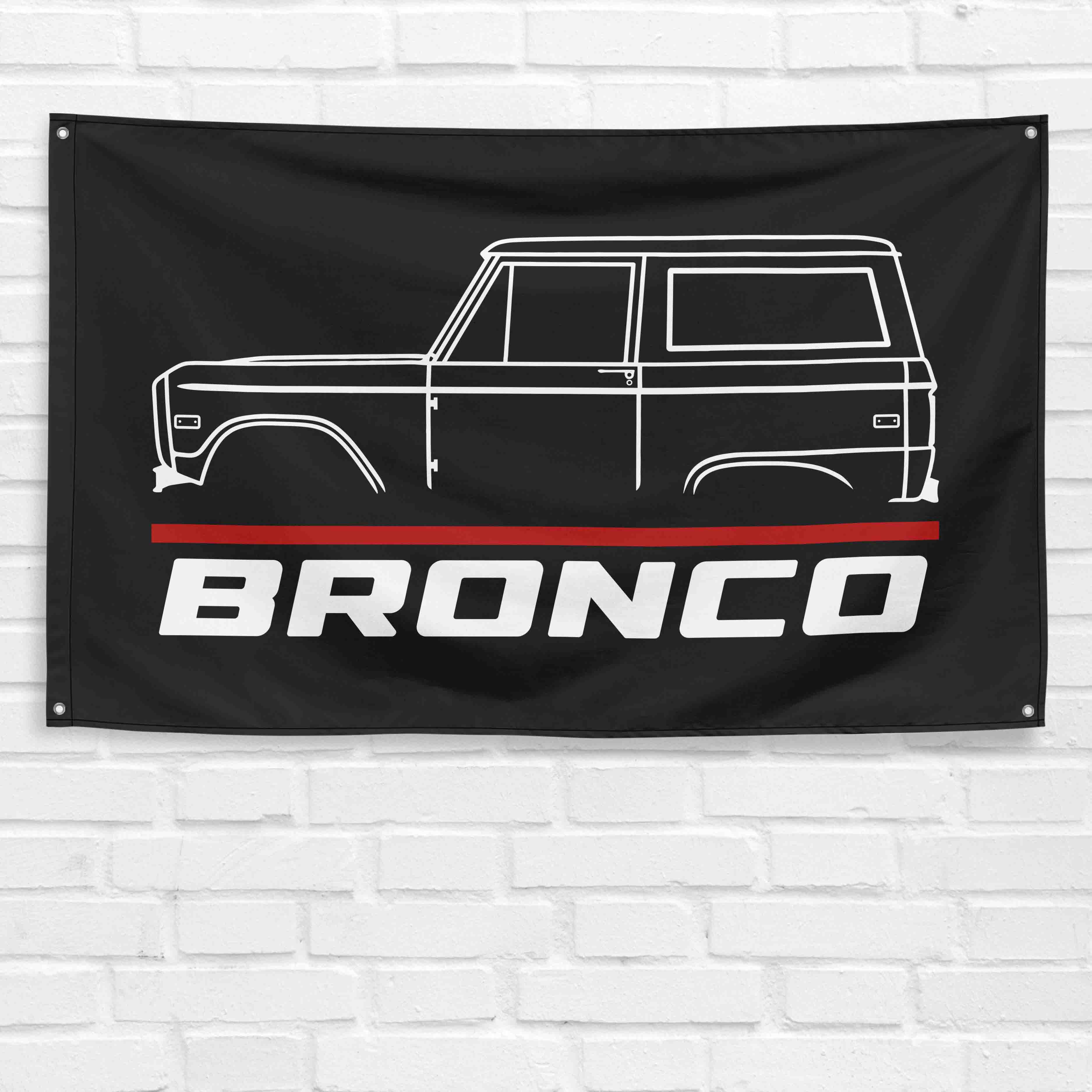 Bronco 1968 3x5 ft Flag Garage Wall Decor Birthday Gift Banner