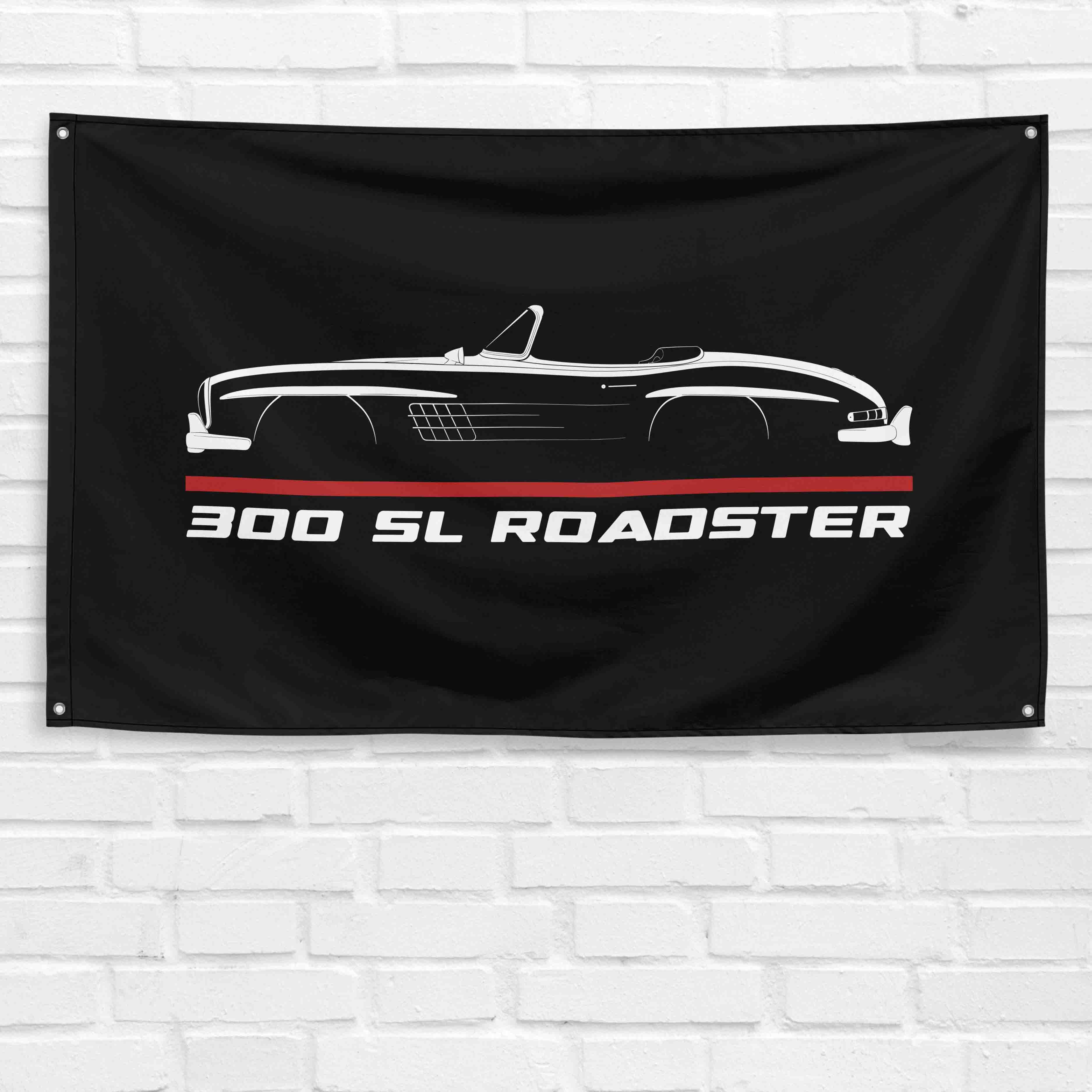 300 SL Roadster 1957-1963 3x5 ft Flag Garage Wall Decor Birthday Gift Banner