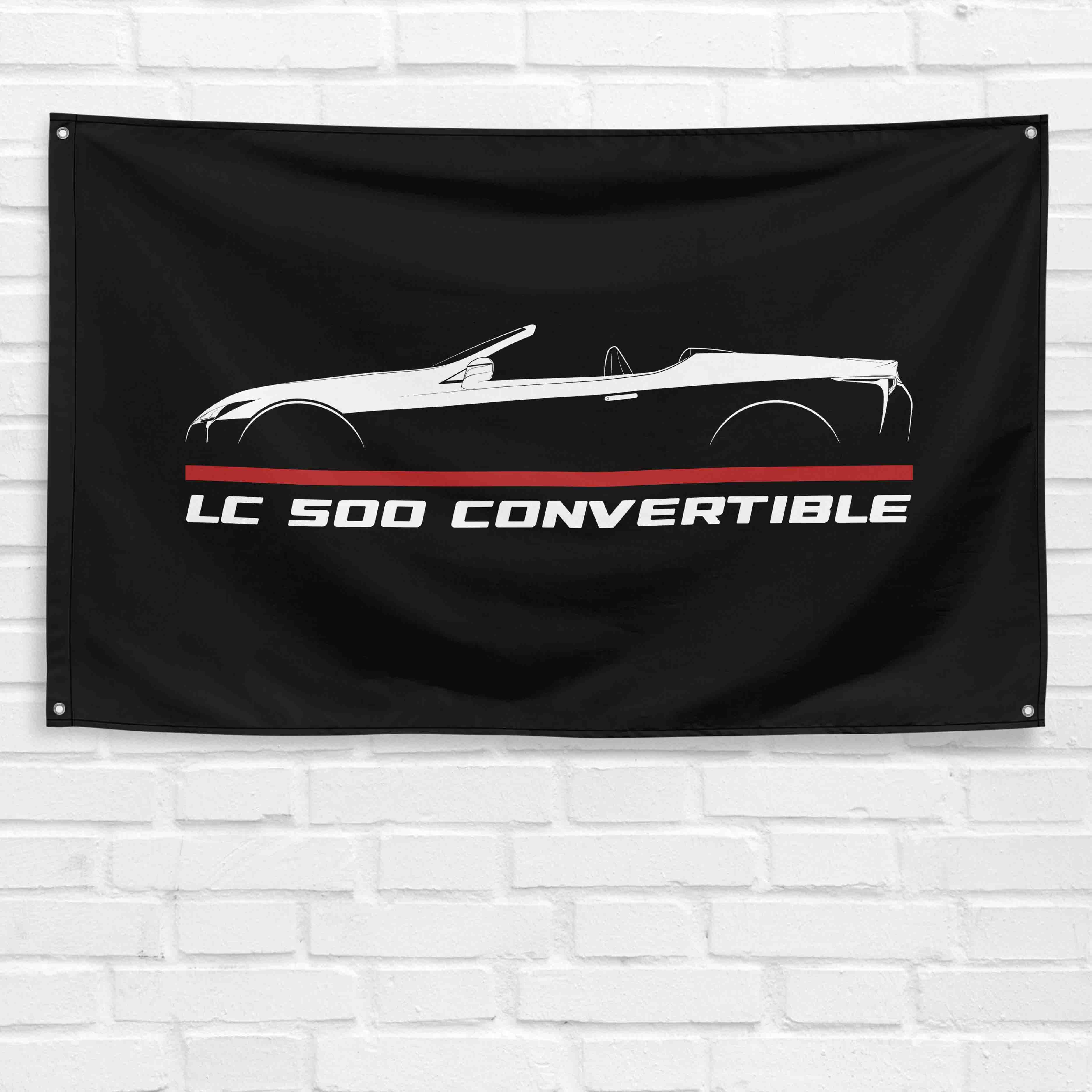 LC 500 Convertible 2020-2022 3x5 ft Flag Garage Wall Decor Birthday Gift Banner