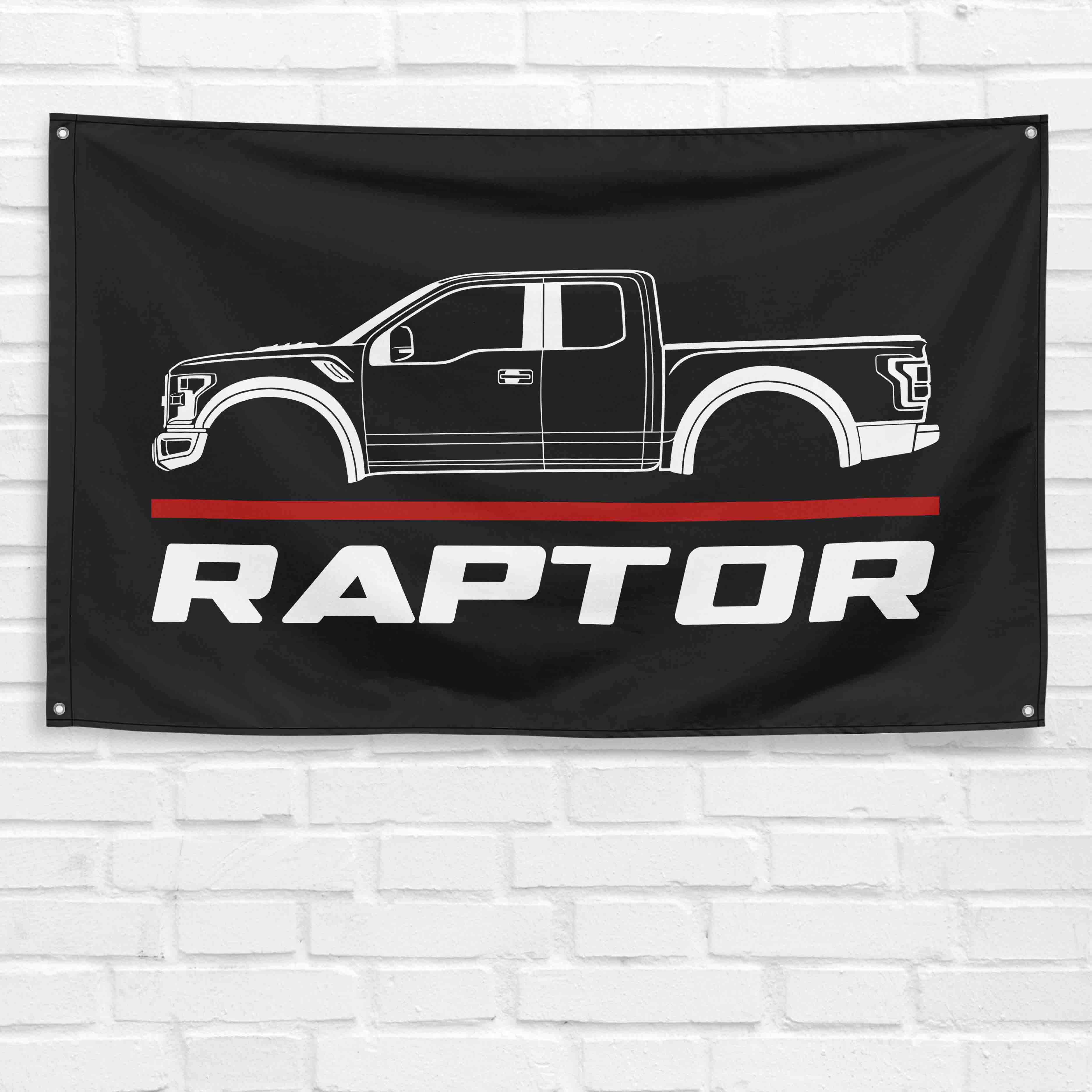 Raptor Truck 2014 3x5 ft Flag Garage Wall Decor Birthday Gift Banner