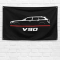 V90 2016-2022 3x5 ft Flag Garage Wall Decor Birthday Gift Banner