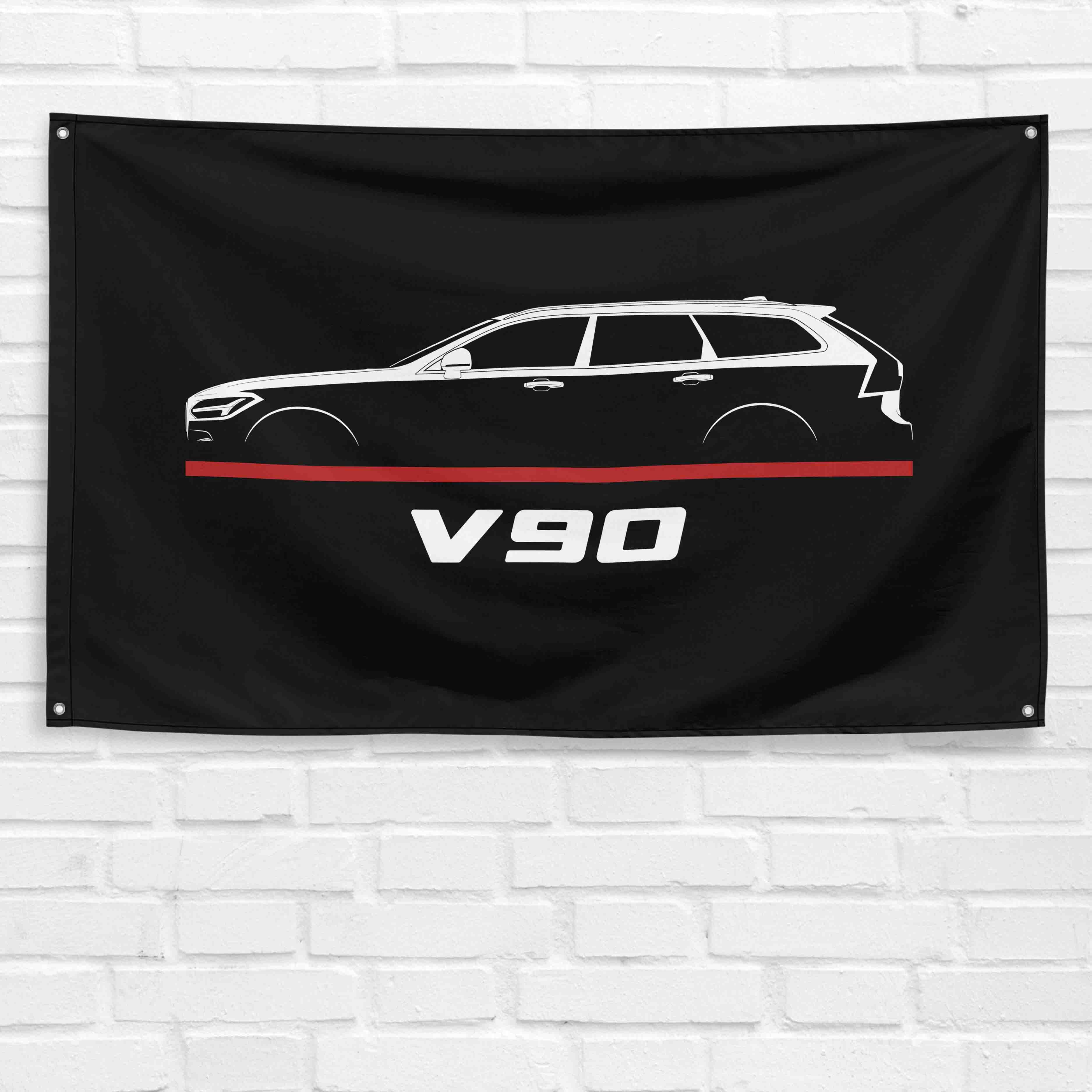 V90 2016-2022 3x5 ft Flag Garage Wall Decor Birthday Gift Banner