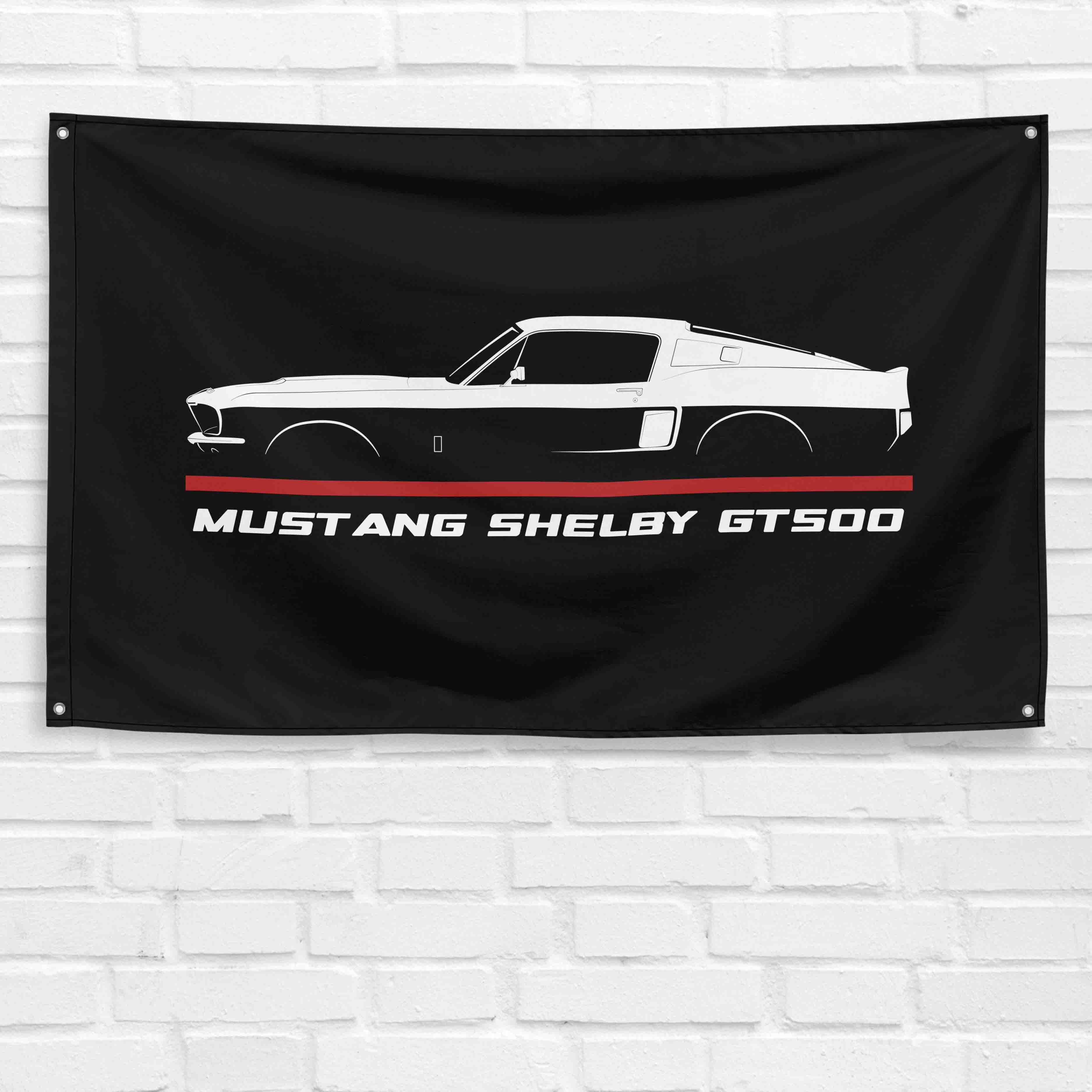 Mustang Shelby GT500 1967-1968 3x5 ft Flag Garage Wall Decor Banner