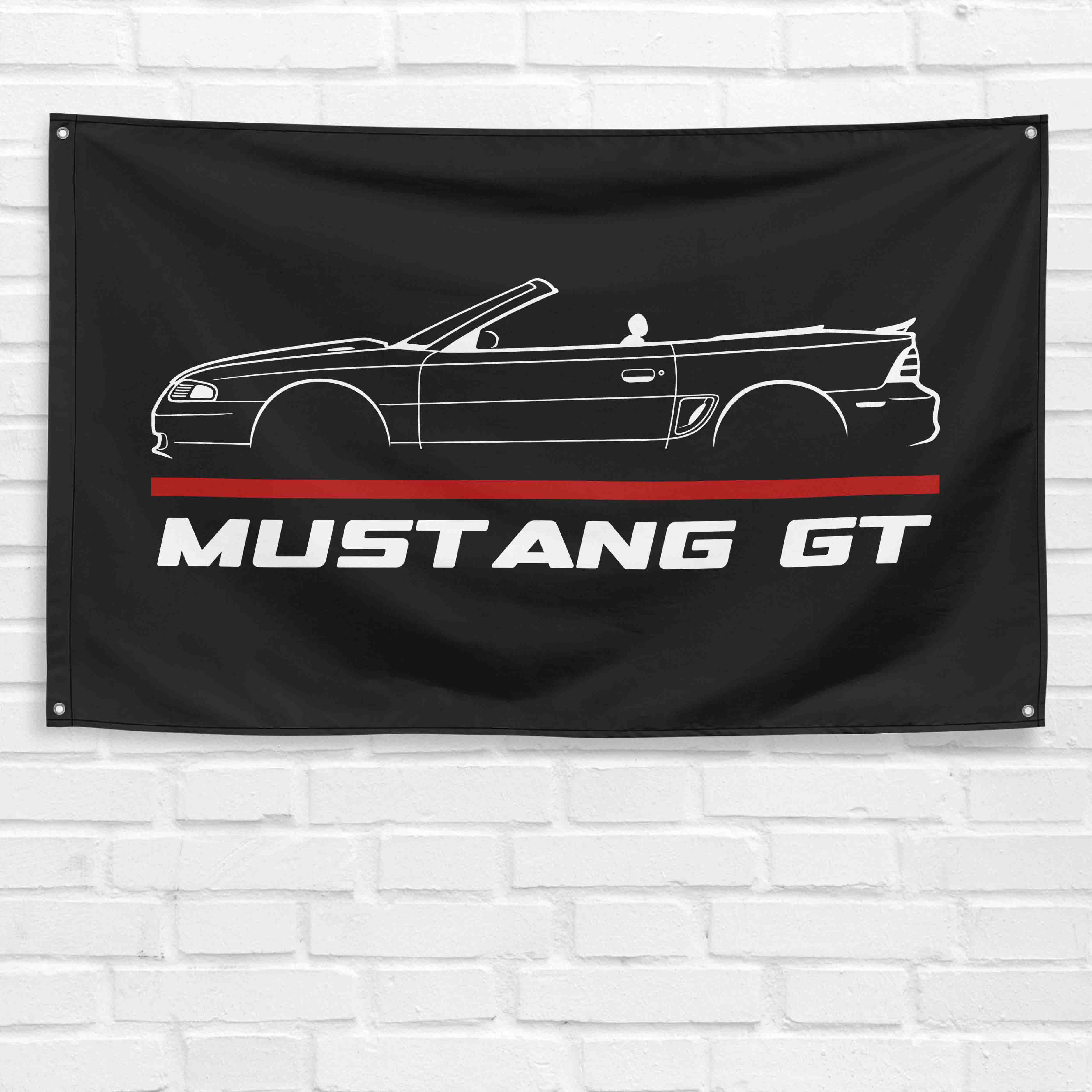 Mustang GT 1994-95 Convertible 3x5 ft Flag Garage Wall Decor Banner
