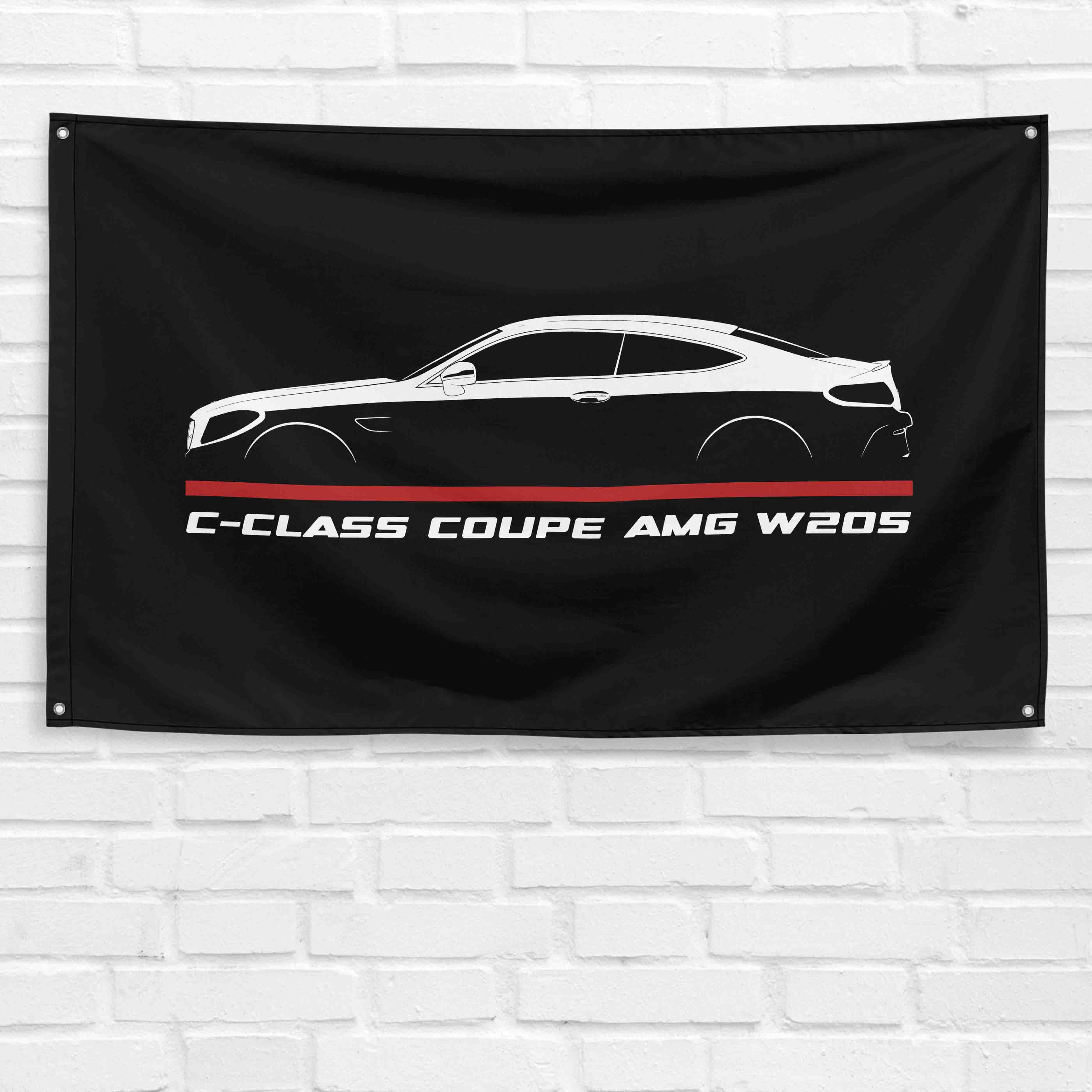 C-Class Coupe AMG W205 2018-2022 3x5 ft Flag Garage Wall Decor Banner