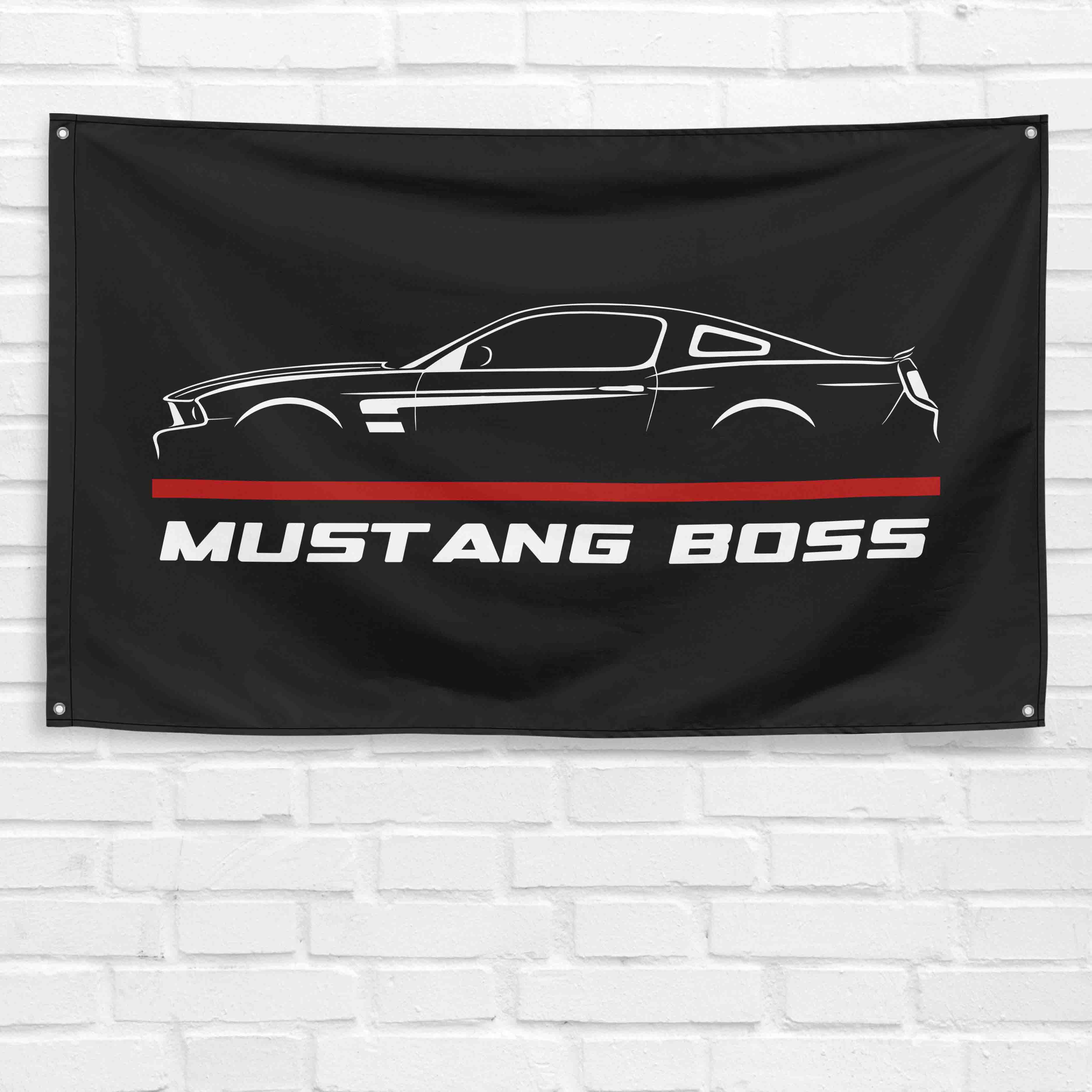 Mustang Boss 302 2011 3x5 ft Flag Garage Wall Decor Birthday Gift Banner