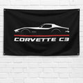 Corvette C3 1968-1972 3x5 ft Flag Garage Wall Decor Birthday Gift Banner