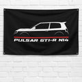 Pulsar GTI-R N14 1990-1994 3x5 ft Flag Garage Wall Decor Birthday Gift Banner