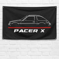 Pacer X 3x5 ft Flag Garage Wall Decor Birthday Gift Banner