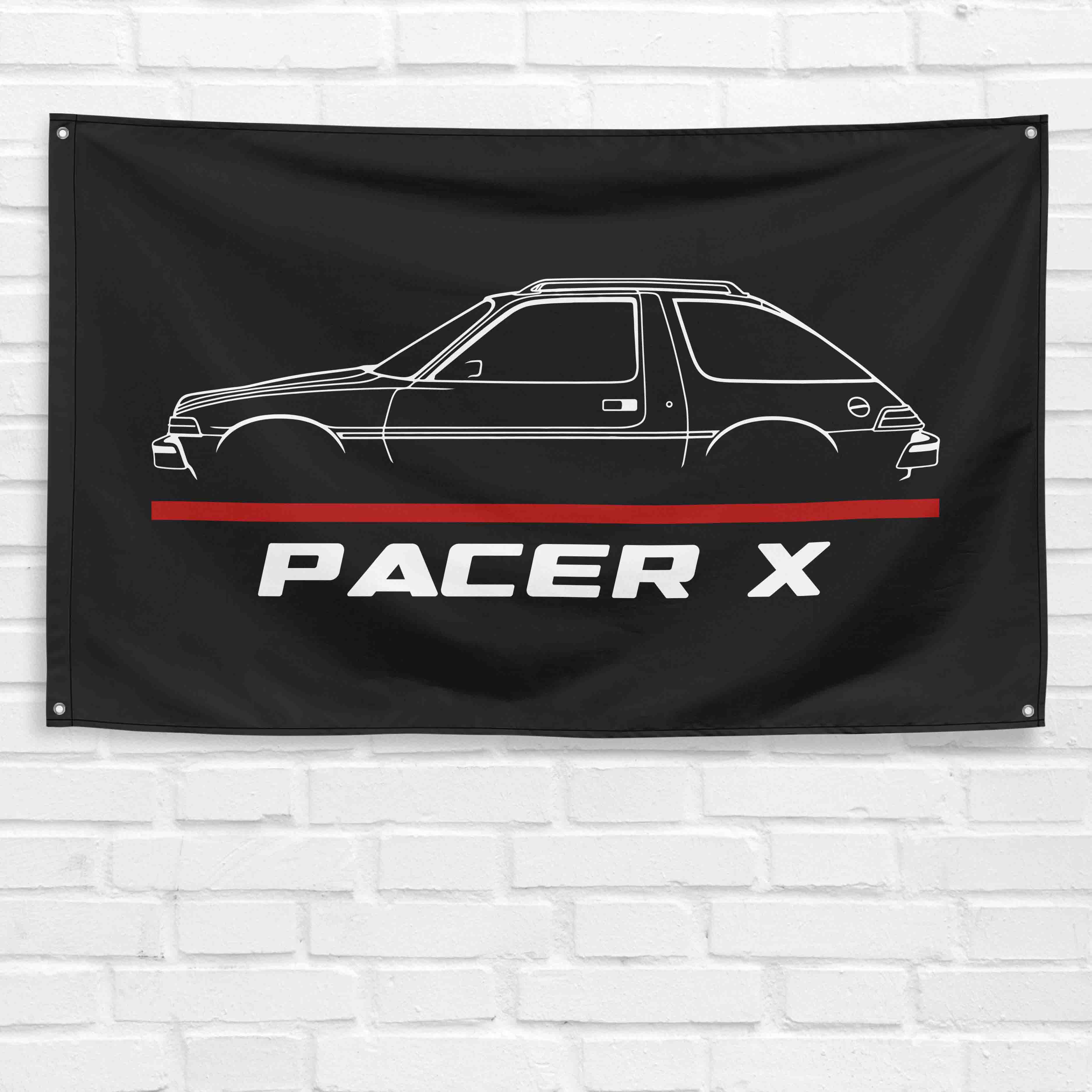Pacer X 3x5 ft Flag Garage Wall Decor Birthday Gift Banner
