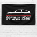Corolla Levin GT-Apex AE86 1984-1987 3x5 ft Flag Garage Wall Decor Banner