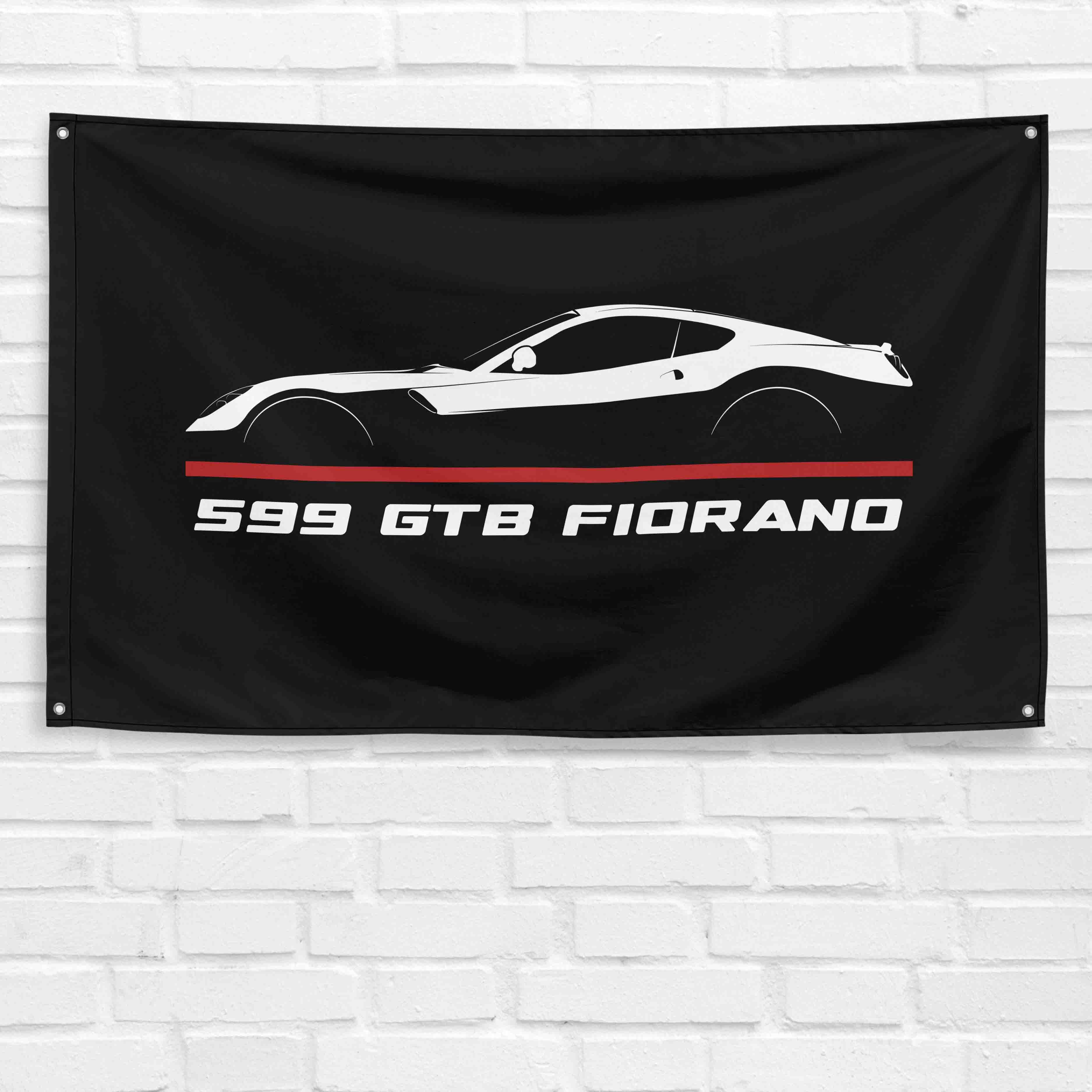 599 GTB Fiorano 2006-2012 3x5 ft Flag Garage Wall Decor Birthday Gift Banner