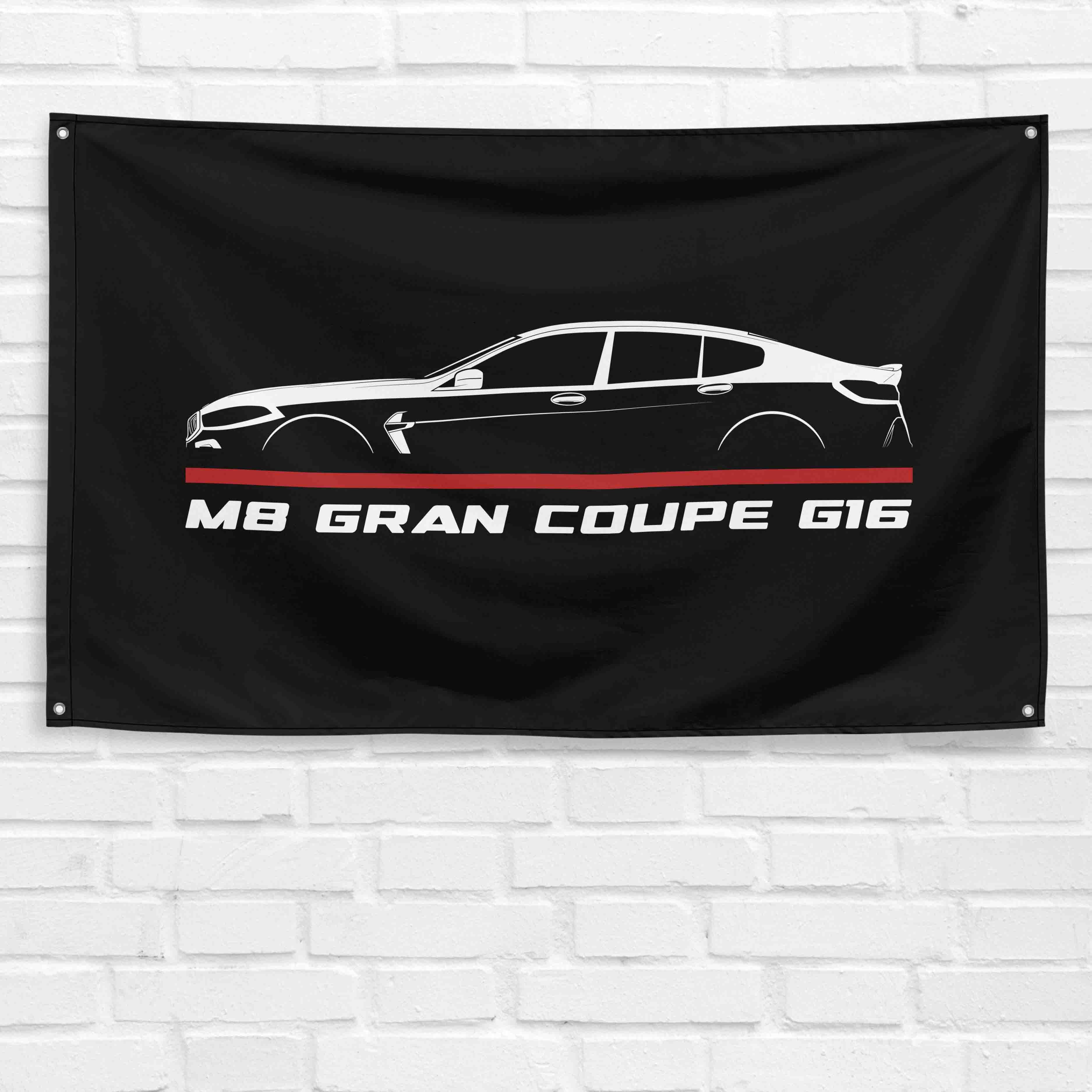 M8 Gran Coupe G16 3x5 ft Flag Garage Wall Decor Birthday Gift Banner