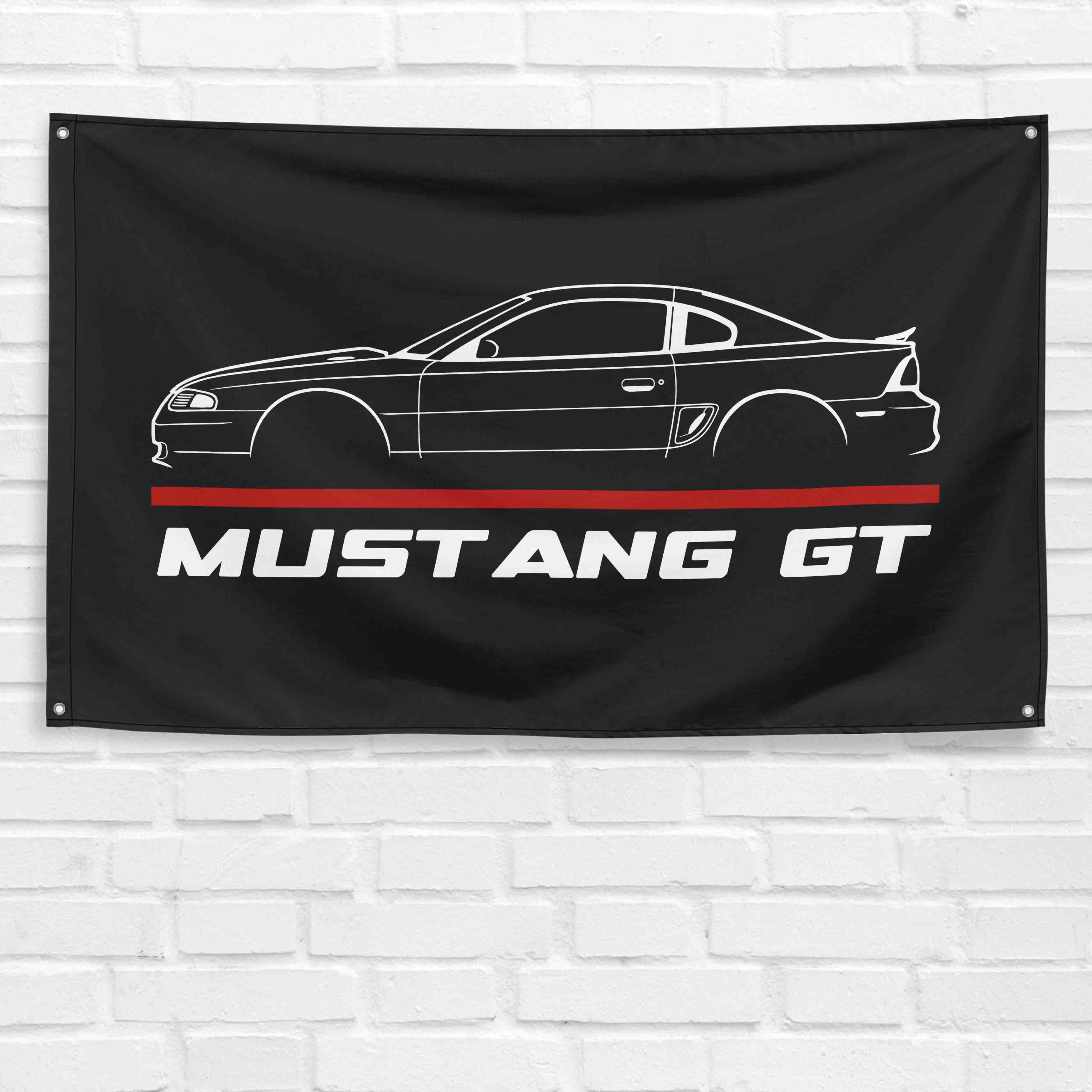 Mustang GT 1996 1997 1998 3x5 ft Flag Garage Wall Decor Birthday Gift Banner