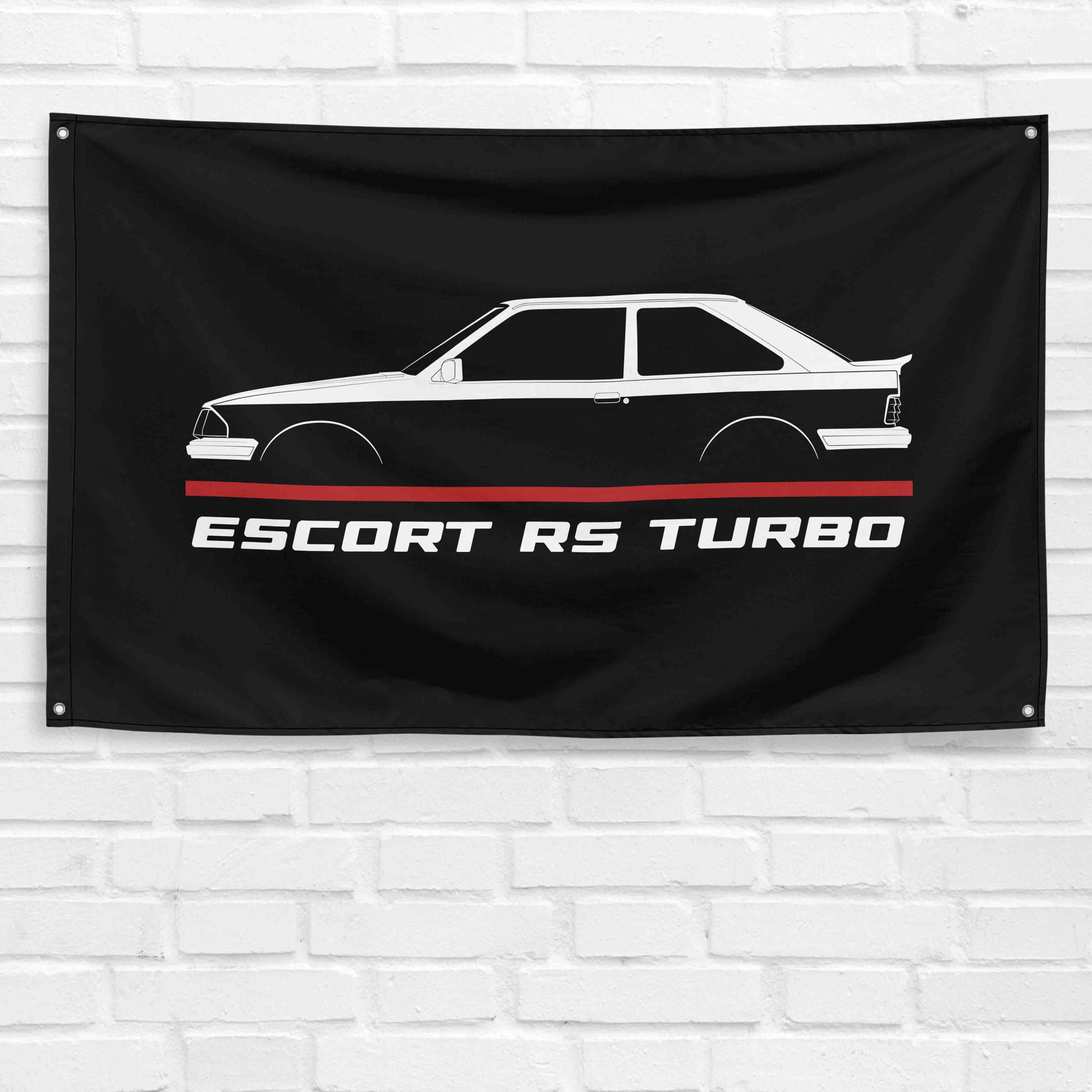 Escort RS Turbo 1985 3x5 ft Flag Garage Wall Decor Birthday Gift Banner