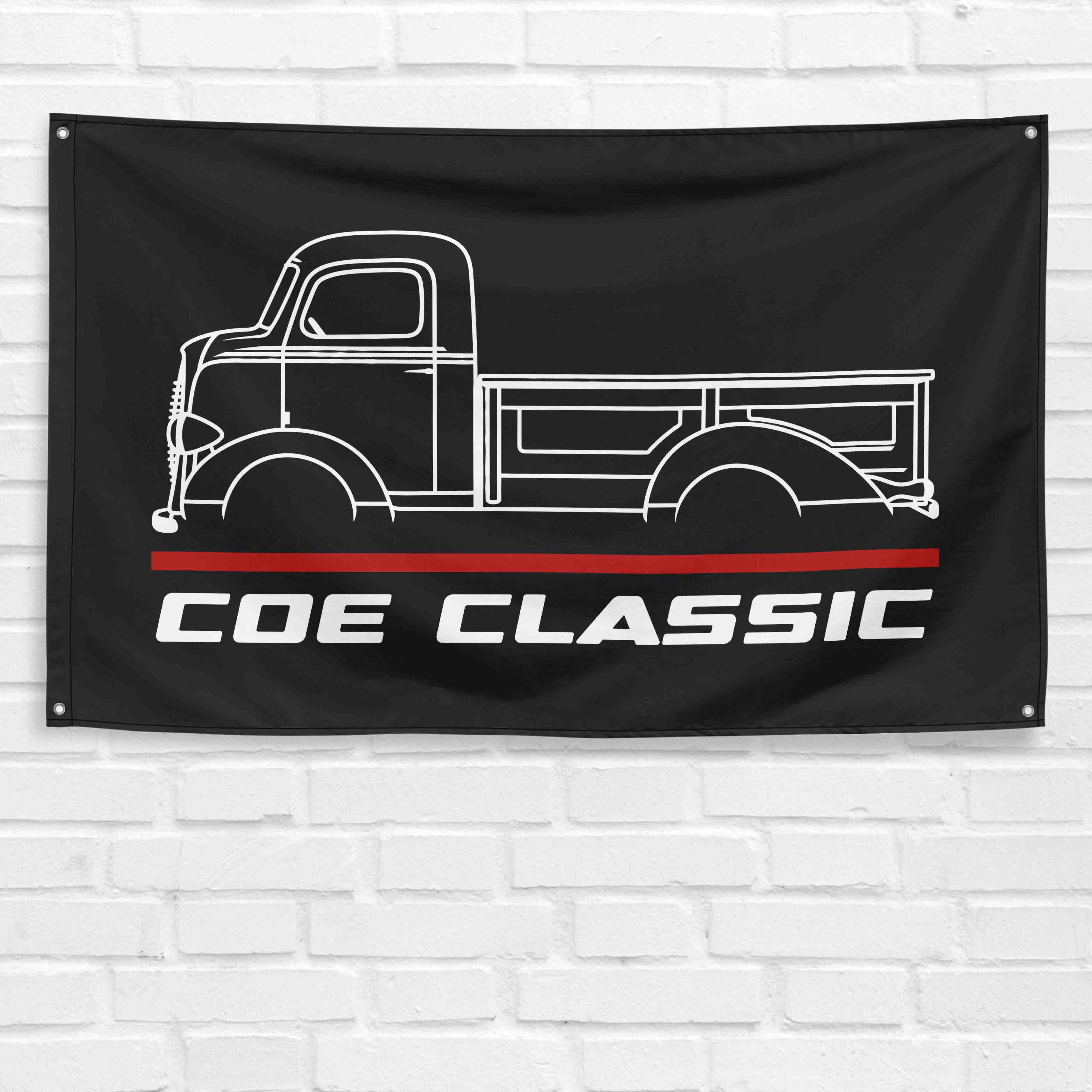 COE Classic Truck 1939 3x5 ft Flag Garage Wall Decor Birthday Gift Banner
