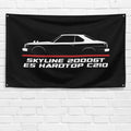 Skyline 2000GT-ES Hardtop C210 1977-1981 3x5 ft Flag Garage Wall Decor Banner
