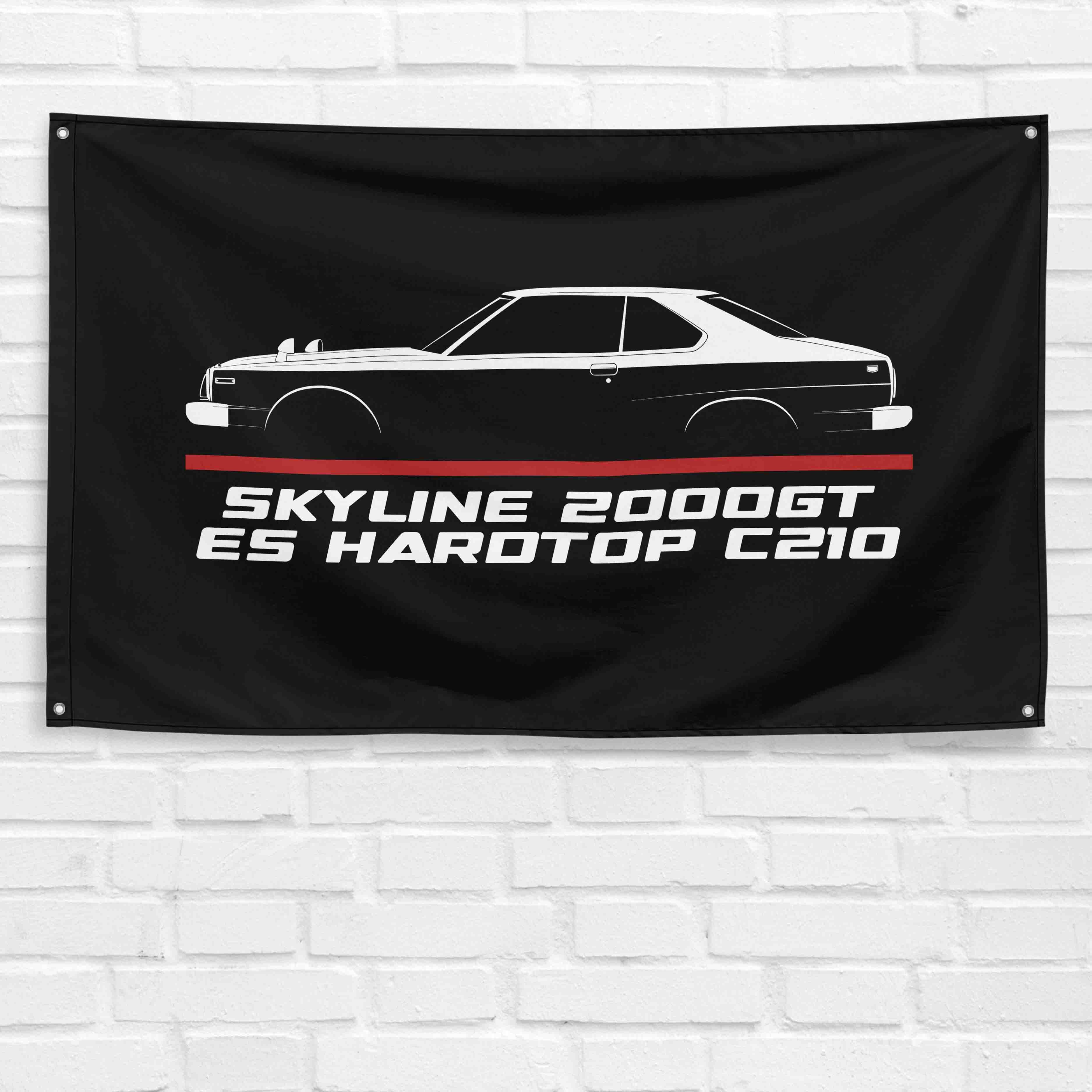 Skyline 2000GT-ES Hardtop C210 1977-1981 3x5 ft Flag Garage Wall Decor Banner