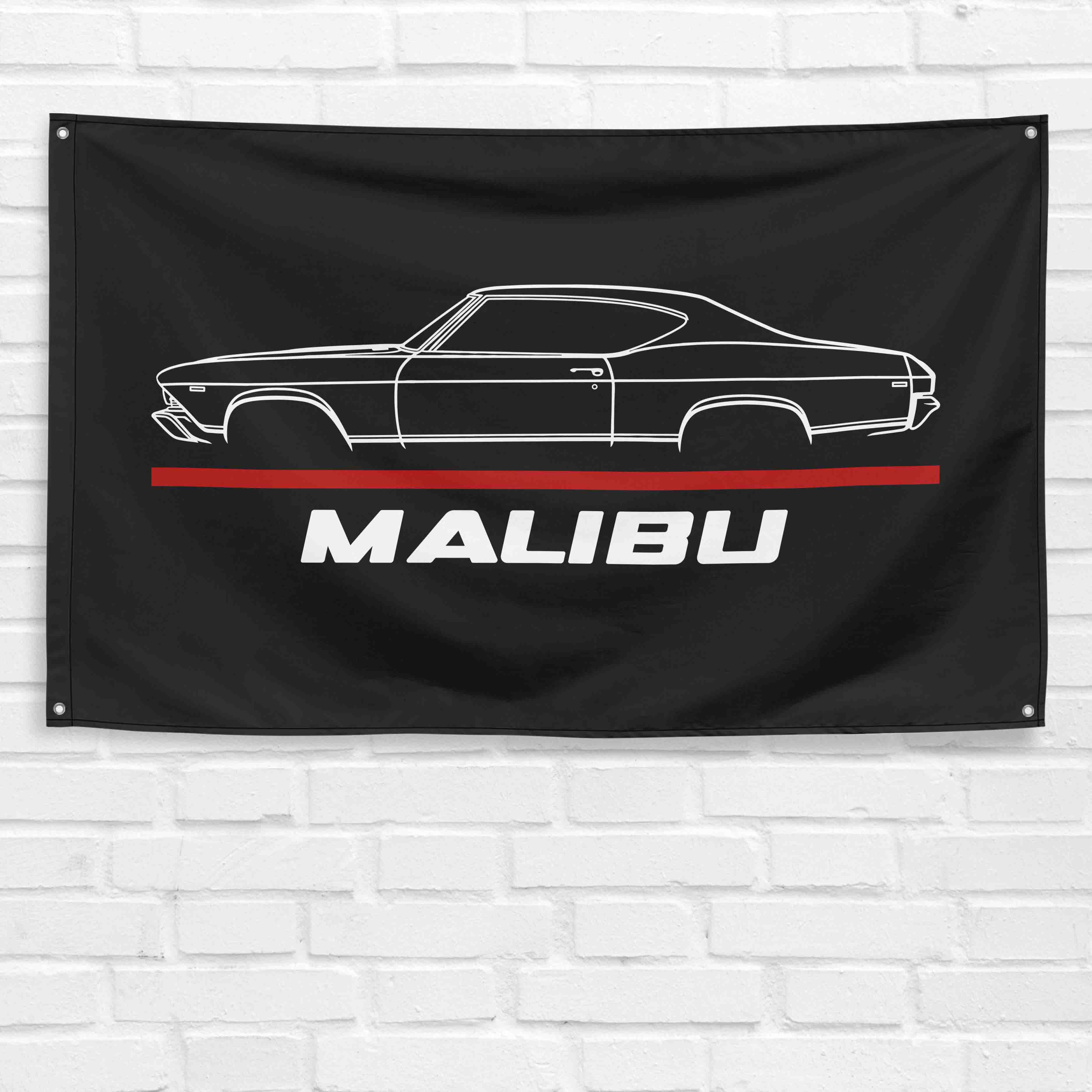 Chevelle Malibu 1969 3x5 ft Flag Garage Wall Decor Birthday Gift Banner