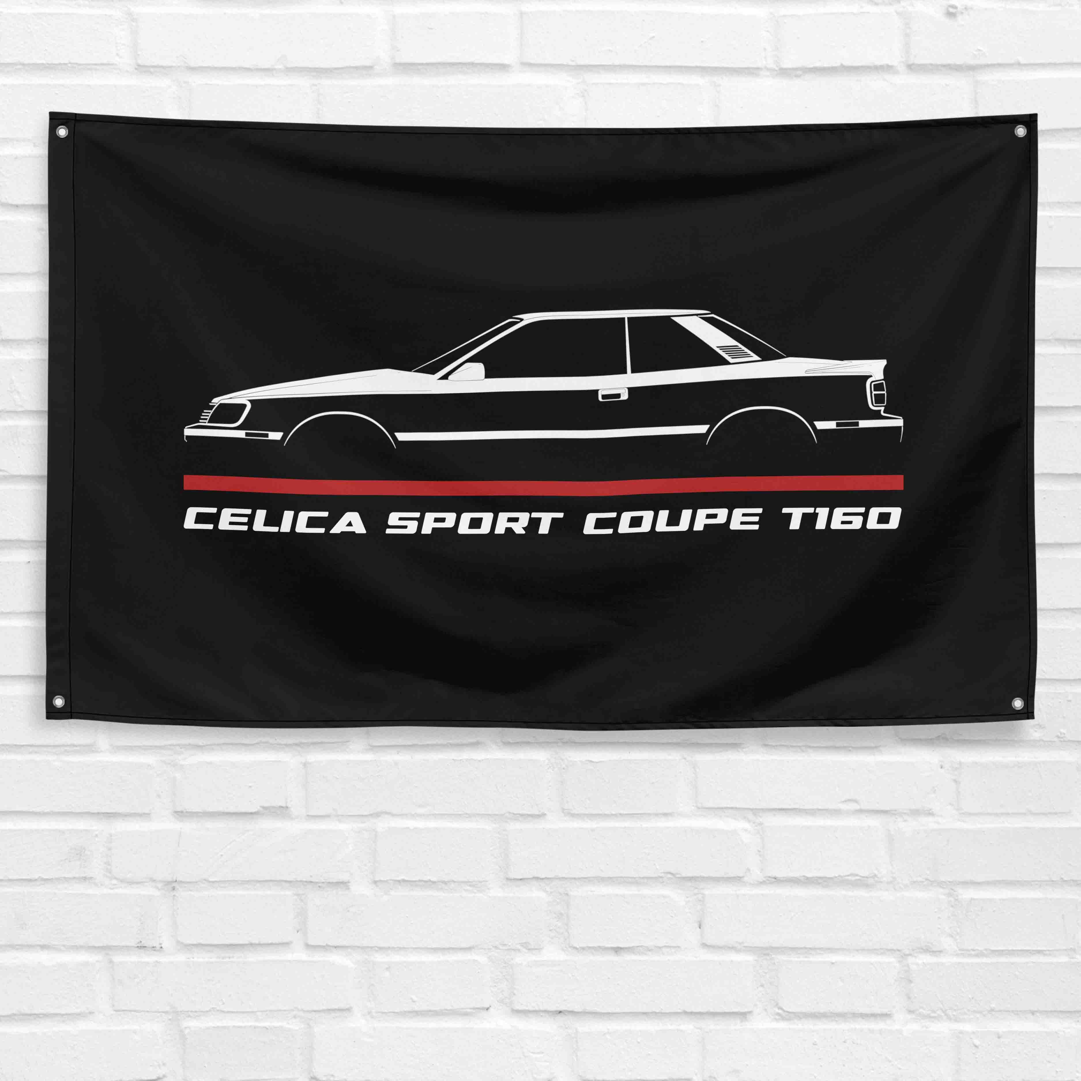 Celica Sport Coupe T160 1985-1989 3x5 ft Flag Garage Wall Decor Banner