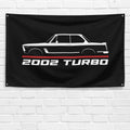 2002 Turbo 1974-1975 3x5 ft Flag Garage Wall Decor Birthday Gift Banner