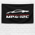 MP4-12C 2011-2014 3x5 ft Flag Garage Wall Decor Birthday Gift Banner