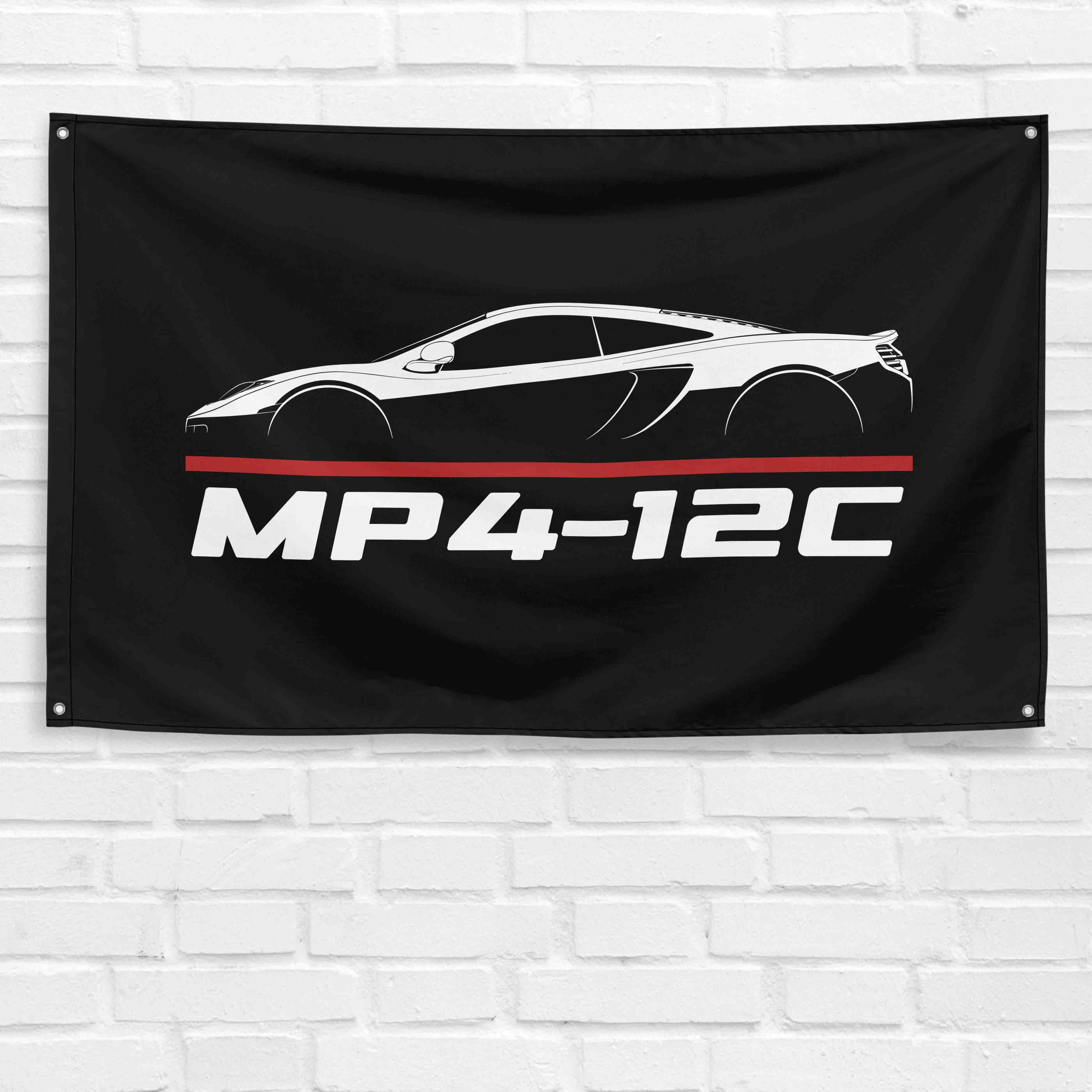 MP4-12C 2011-2014 3x5 ft Flag Garage Wall Decor Birthday Gift Banner