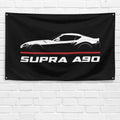 Supra A90 2019-2023 3x5 ft Flag Garage Wall Decor Birthday Gift Banner